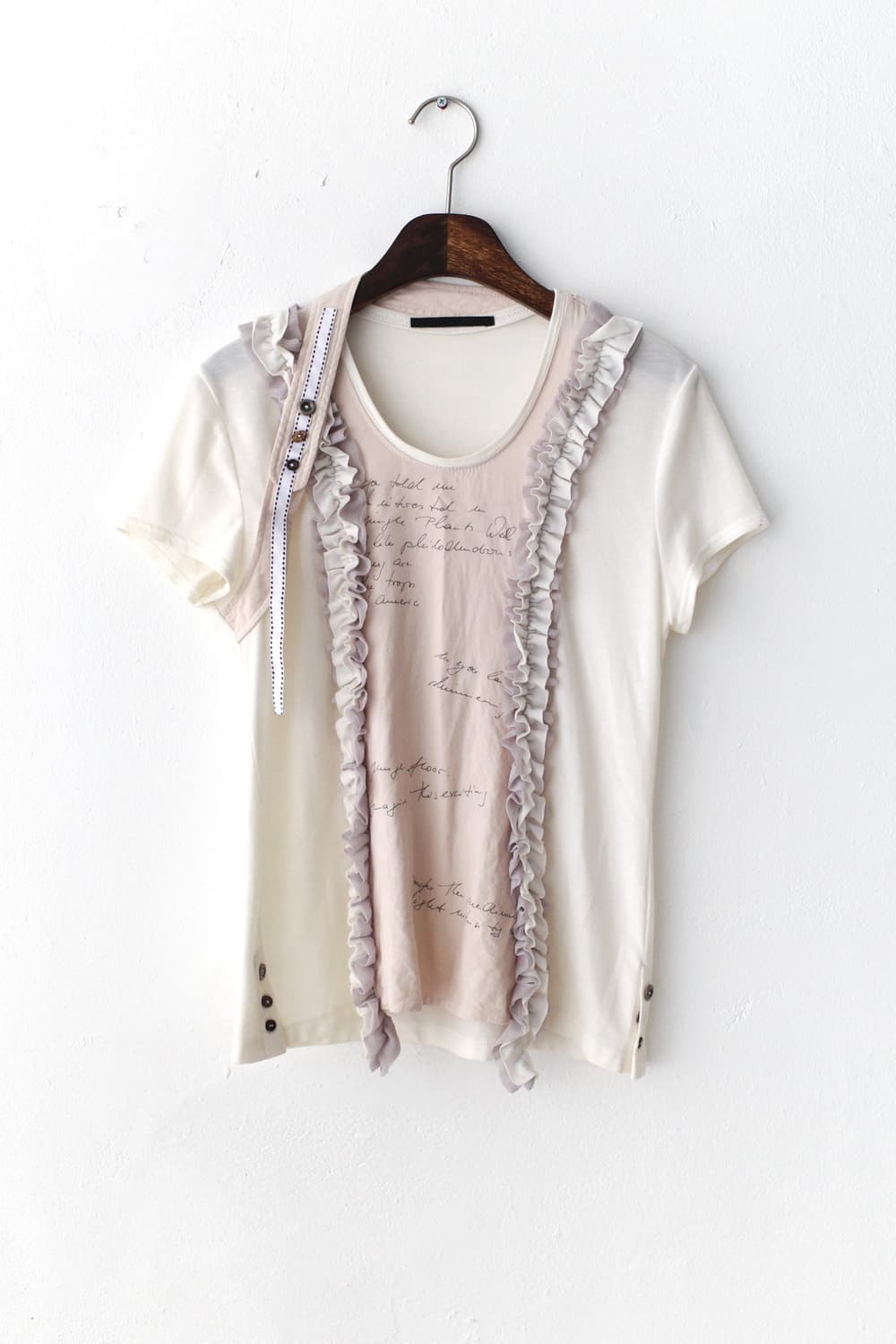 frill lettering half T  상품이미지1