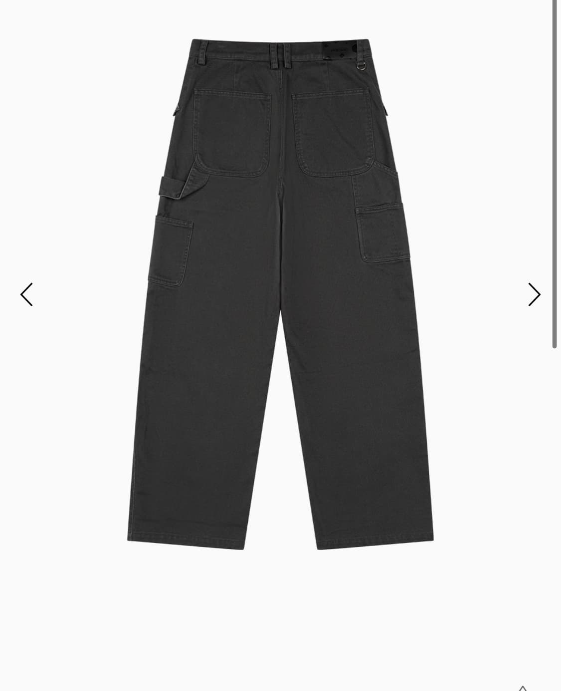 오헤시오 체크 포켓 카펜터 팬츠 차콜 상품이미지2