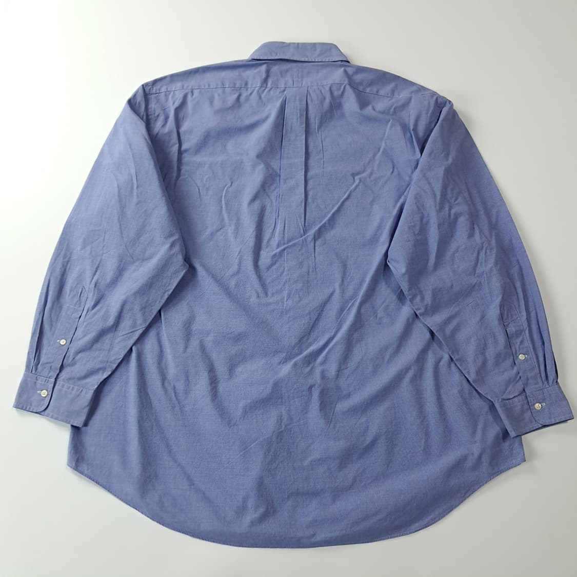 CJ373 2XL 폴로 빅사이즈 90s 블루 마이크로하운드투스 셔츠 남 상품이미지6
