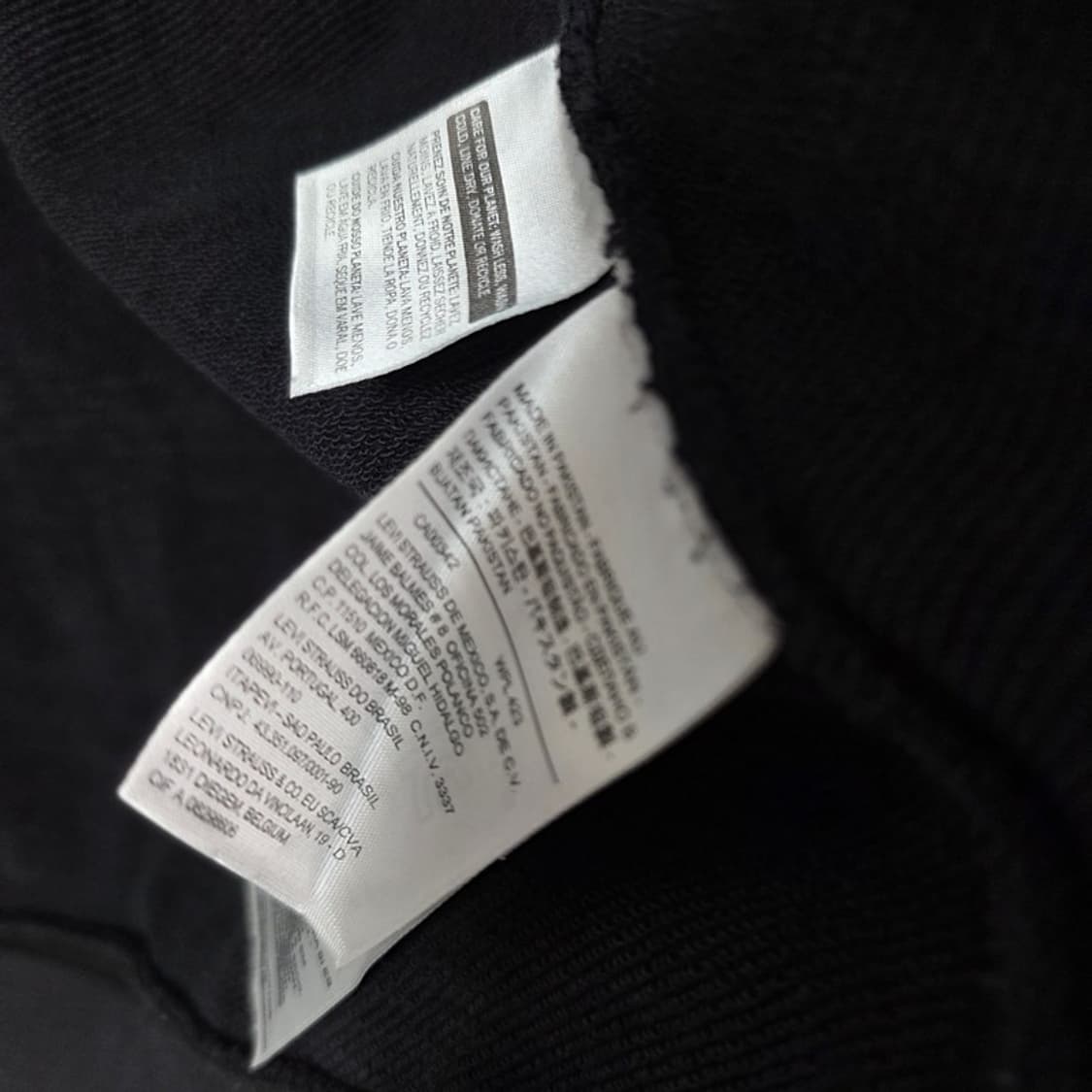 리바이스 서클 로고 빈티지 블랙 후드 집업 L 상품이미지7