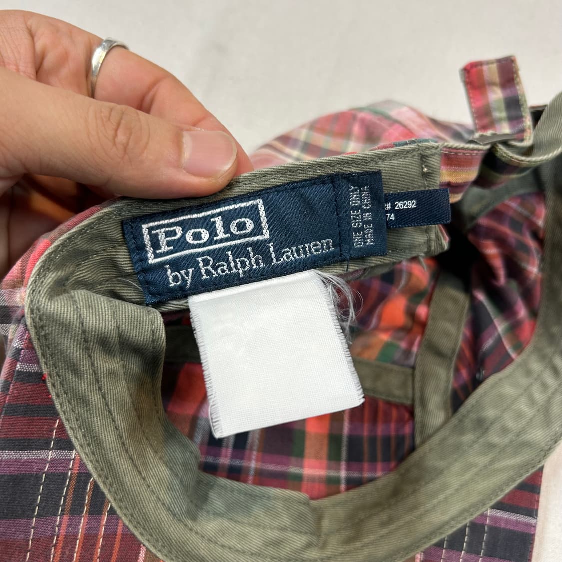 폴로 랄프로렌 마드라스 체크 캠프캡 모자 상품이미지9