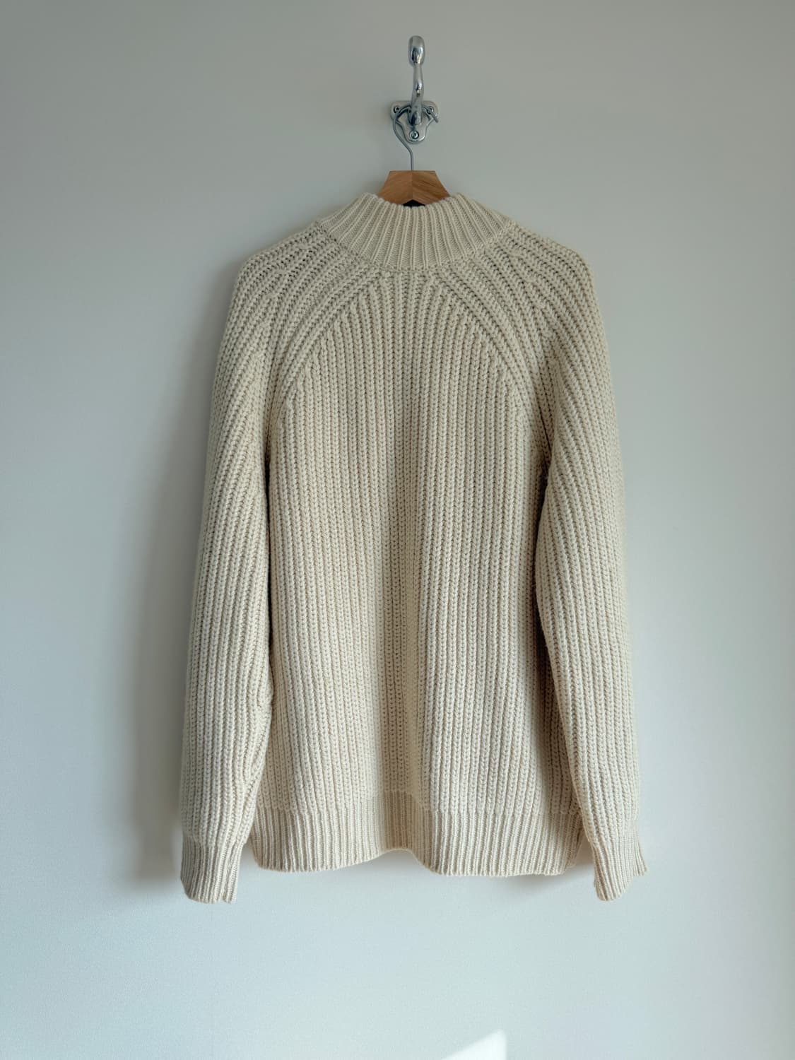 Pre owned 울 블렌딩 니트집업 상품이미지3