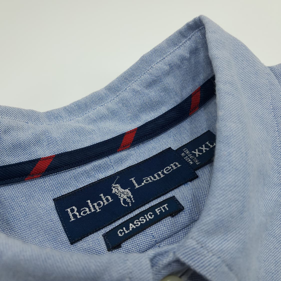 CN715 2XL 폴로 랄프로렌 클래식블루 긴팔 셔츠 남방 상품이미지4
