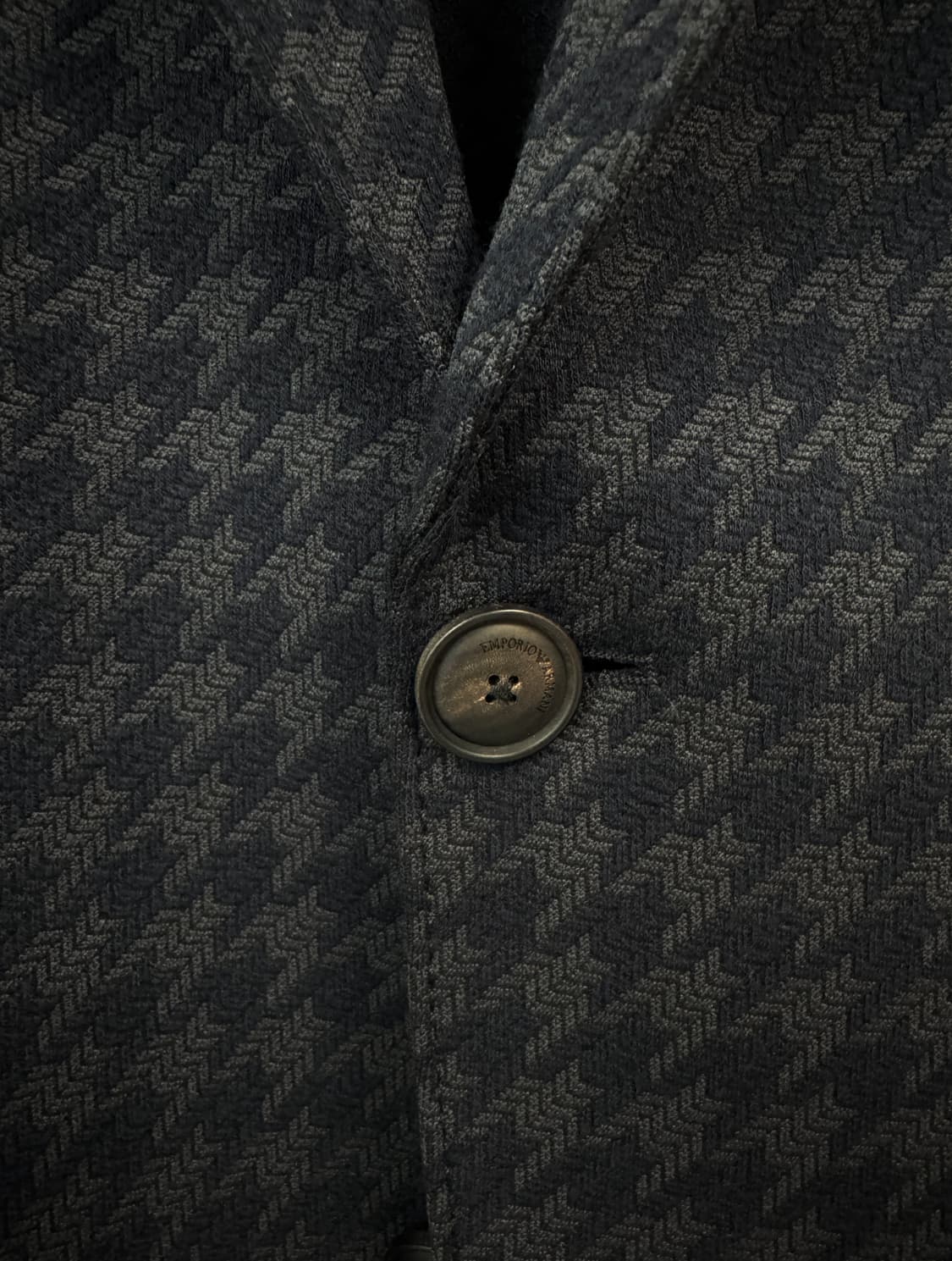 EMPORIO ARMANI 엠포리오알마니 네이비 하운드투스 블레이저 48 상품이미지4