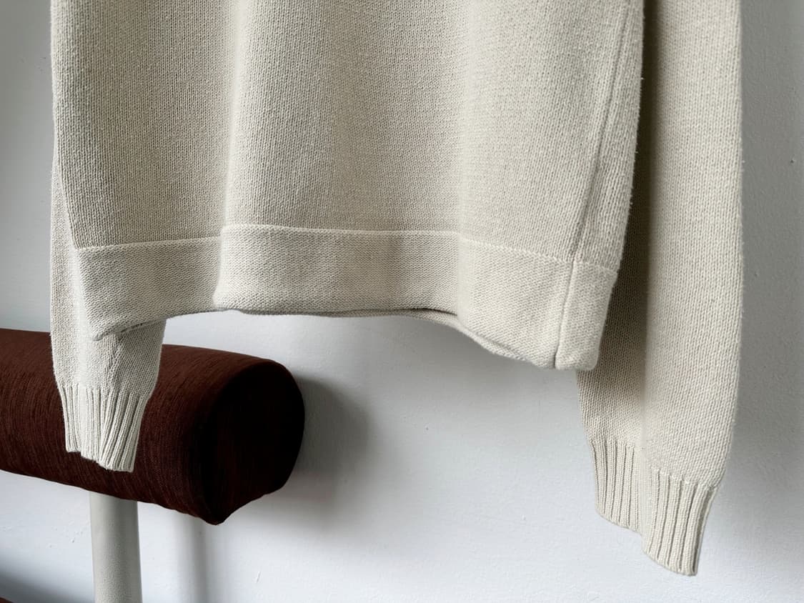 Crew neck high gauge cotton kn 상품이미지3