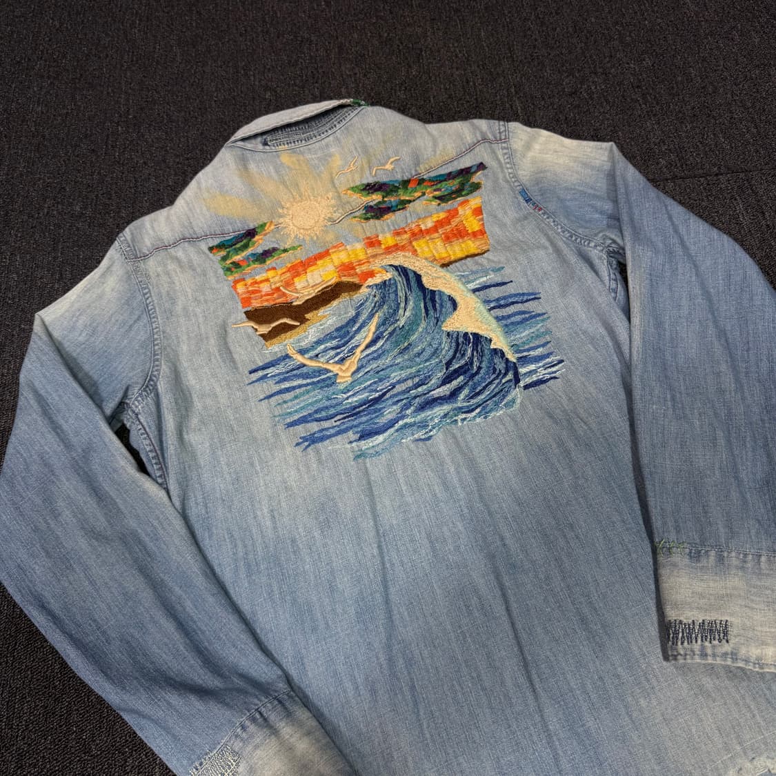 폴로 랄프로렌 해변 자수 웨스턴 셔츠 상품이미지2