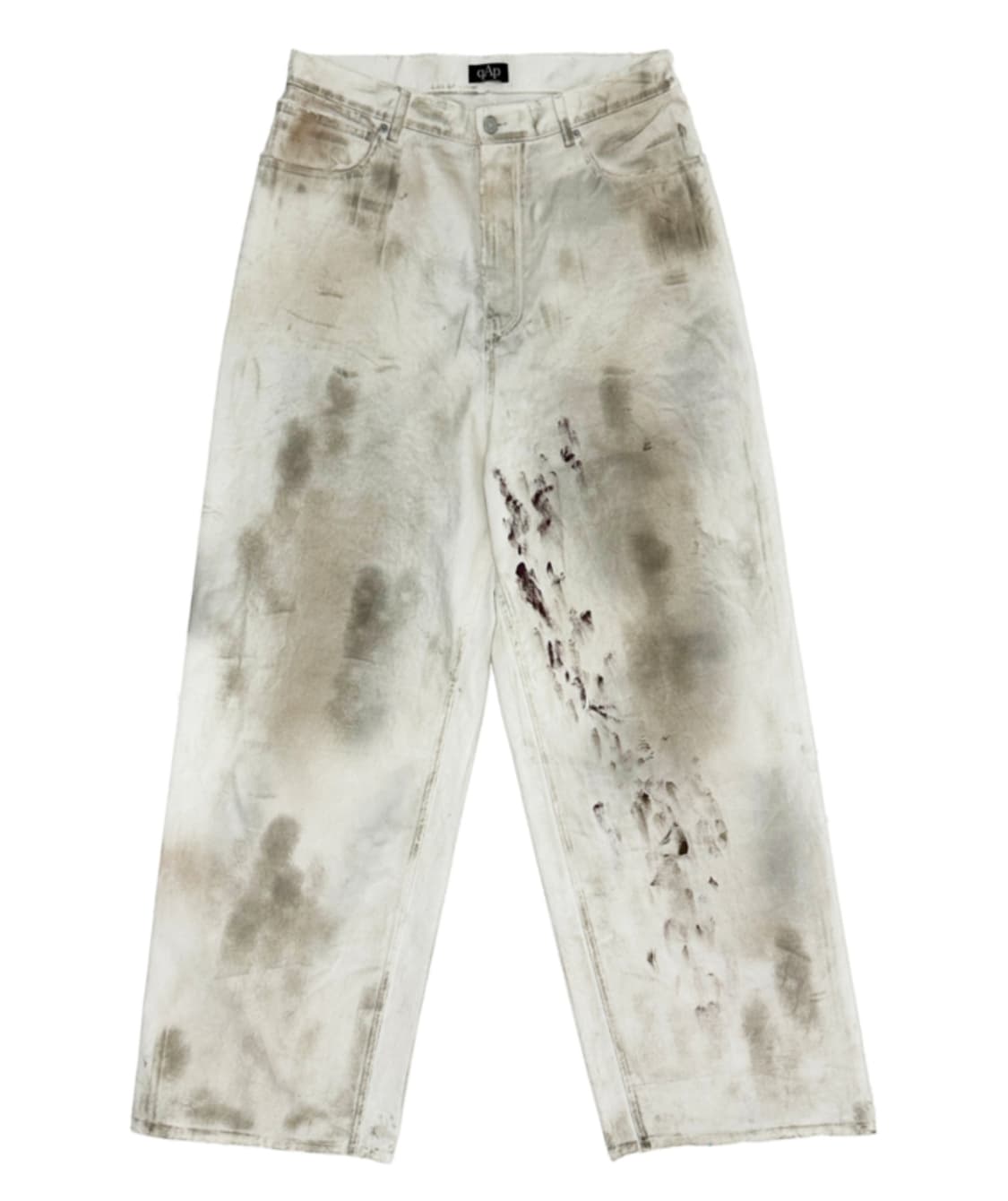 q-a-p / Dirty Baggy Pants - Cream / 2 상품이미지1