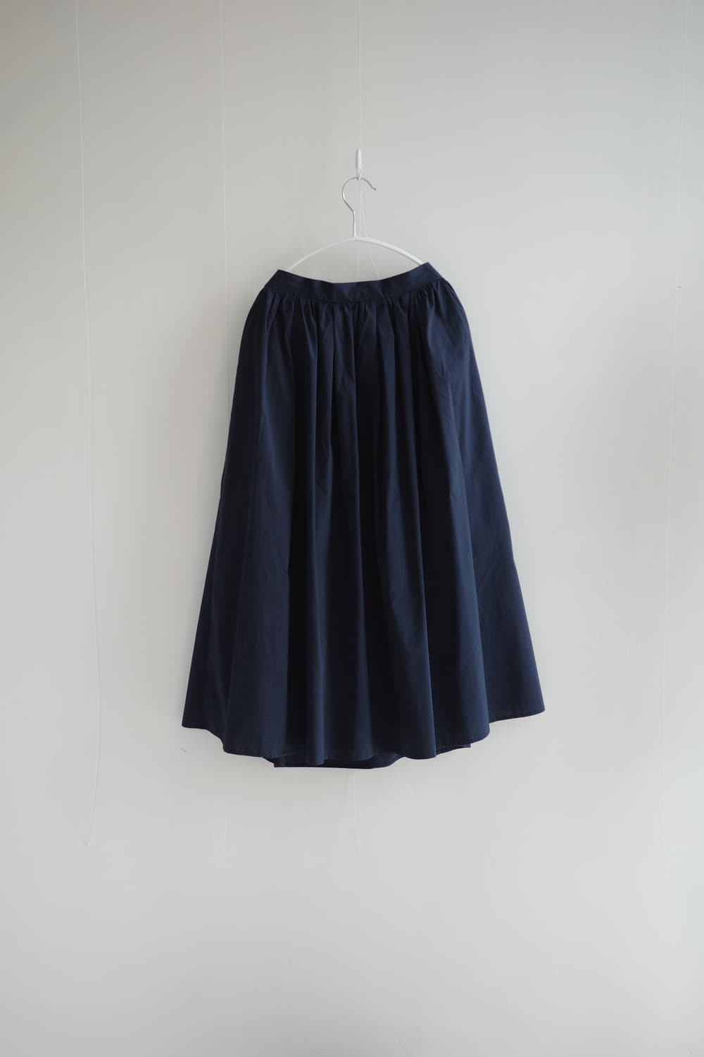  Deep navy volume cotton skirt 상품이미지2