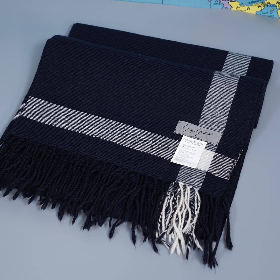 요지야마모토 뿌르 옴므 실크 머플러 상품이미지1