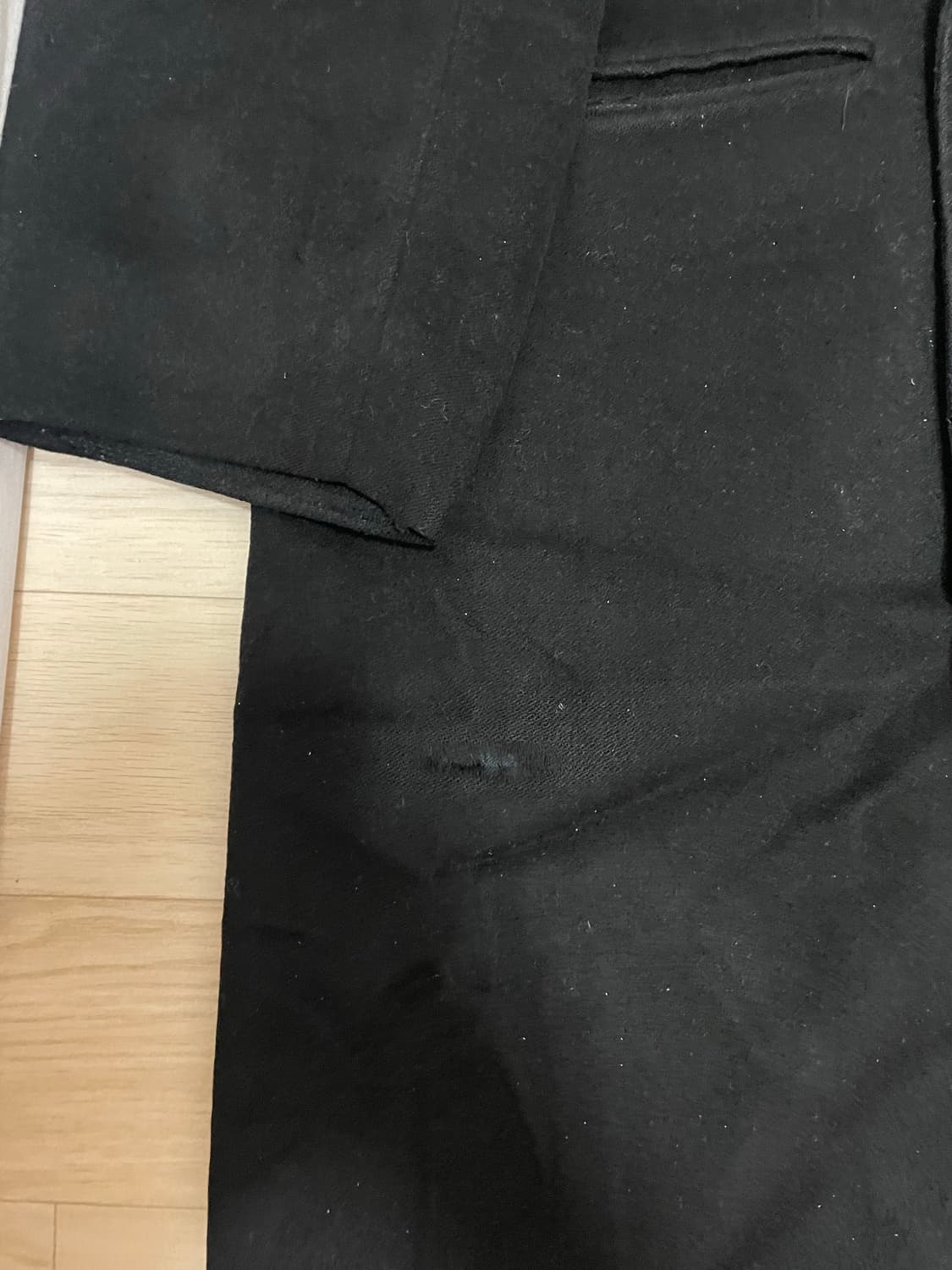 어깨깡패 오버핏 캐시미어 블랙 코트 상품이미지5