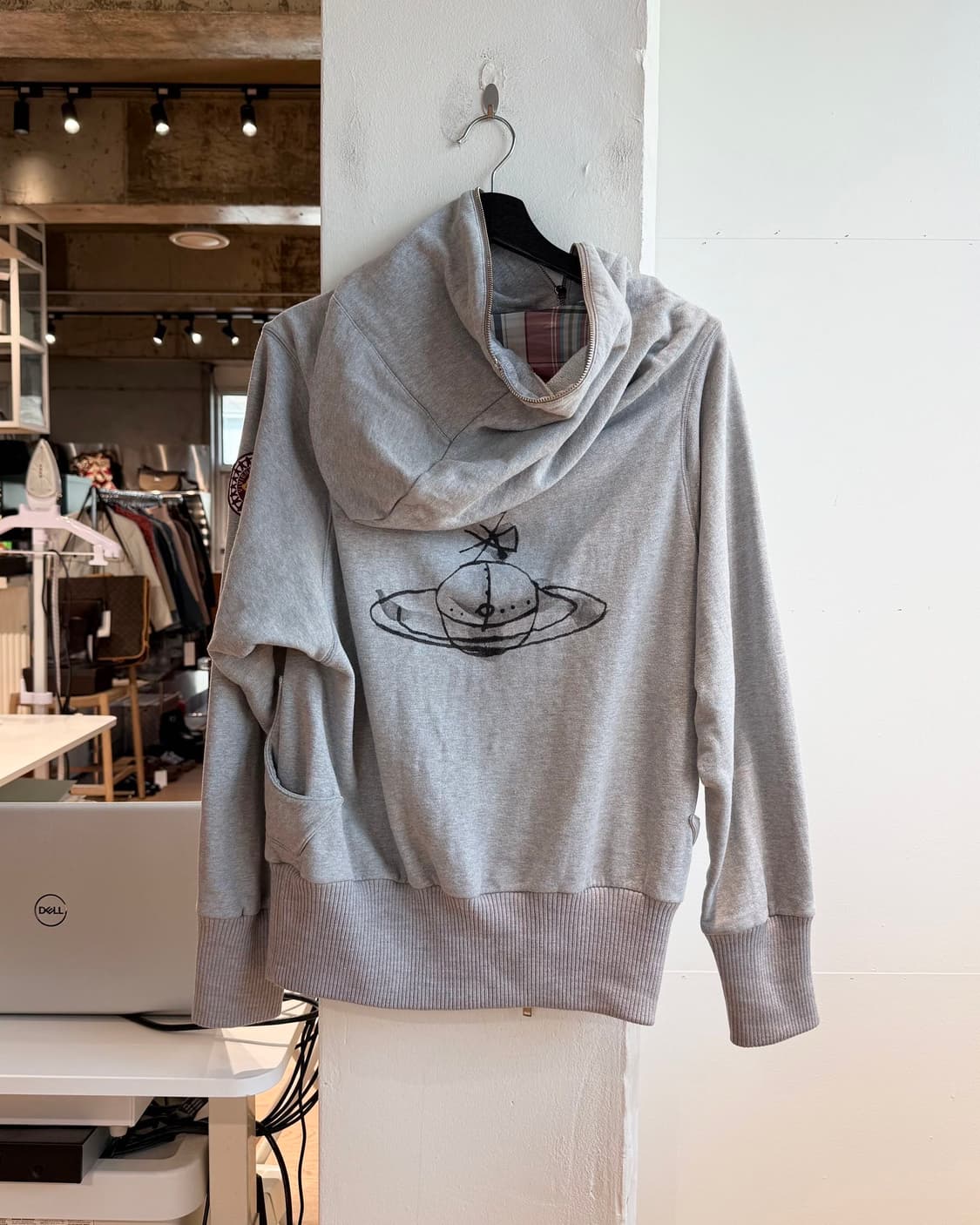 비비안 웨스트우드 그레이 투웨이 후드집업  상품이미지7