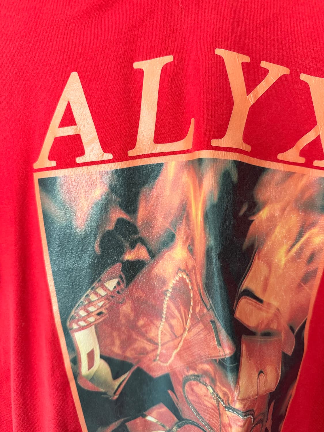 ALYX 레드 오픈백 반팔티 상품이미지5