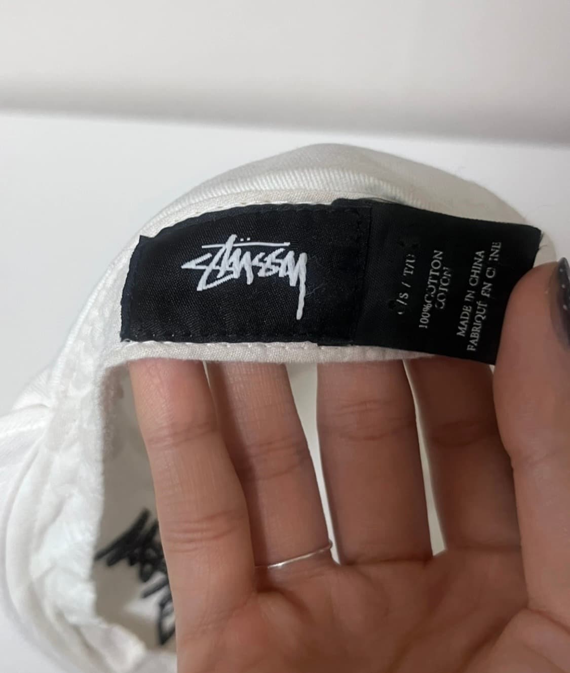 스투시 화이트 캠프캡 모자 상품이미지2