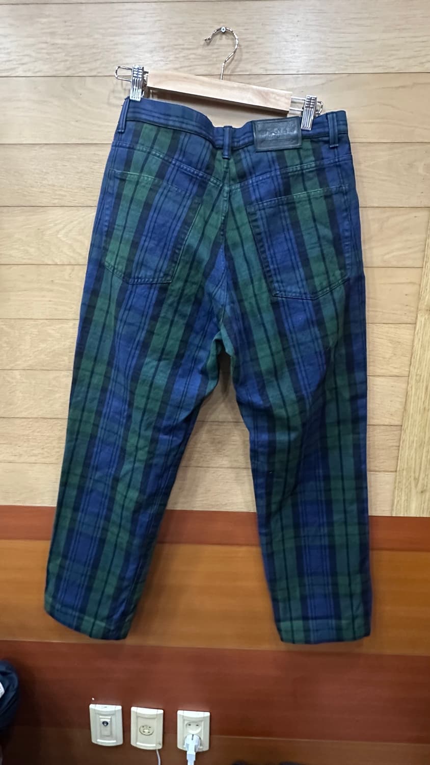 90s 폴로 랄프로렌 타탄 체크 면바지 32 상품이미지2