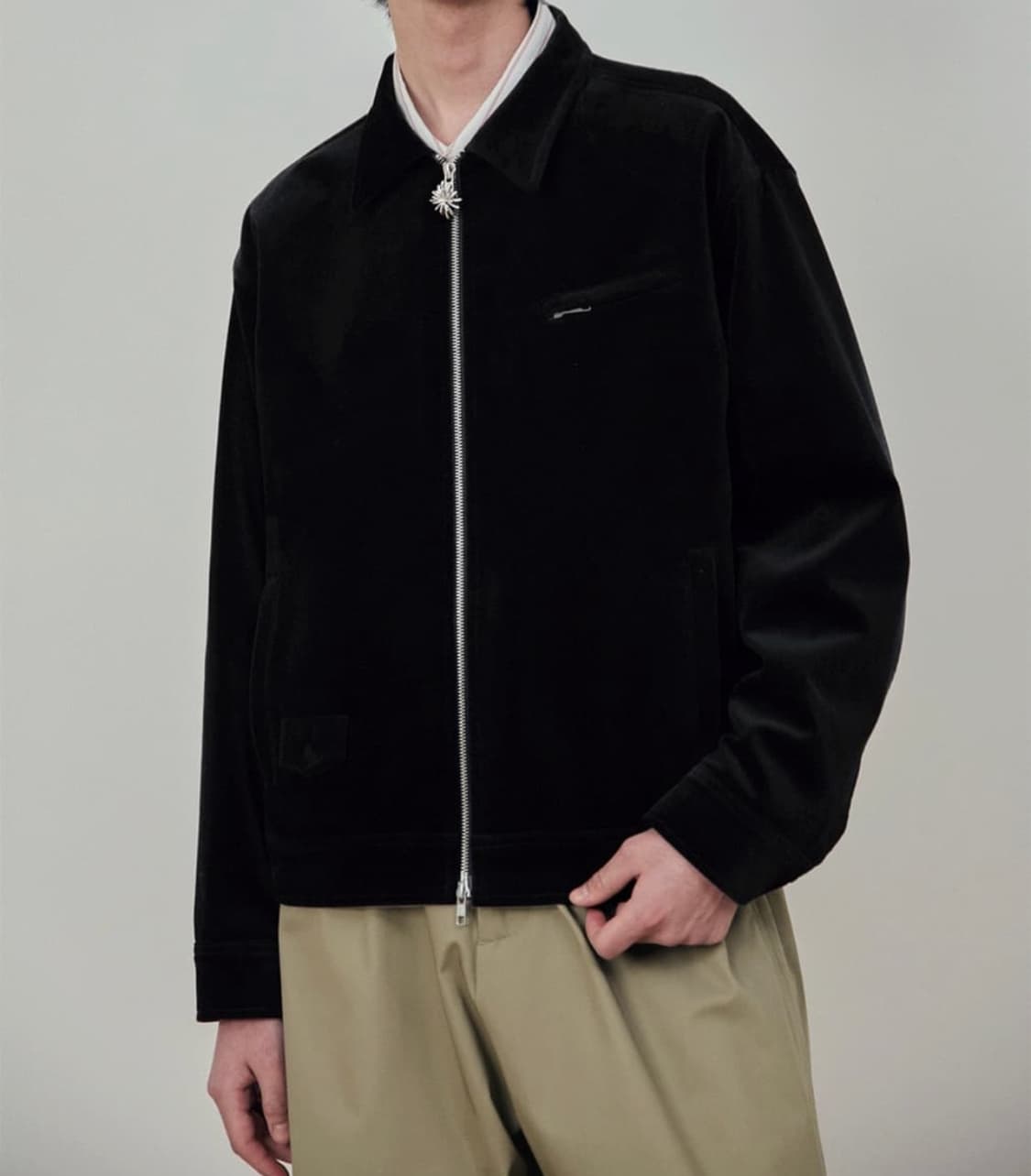 Stu 벨벳집업 L사이즈 새상품 상품이미지2