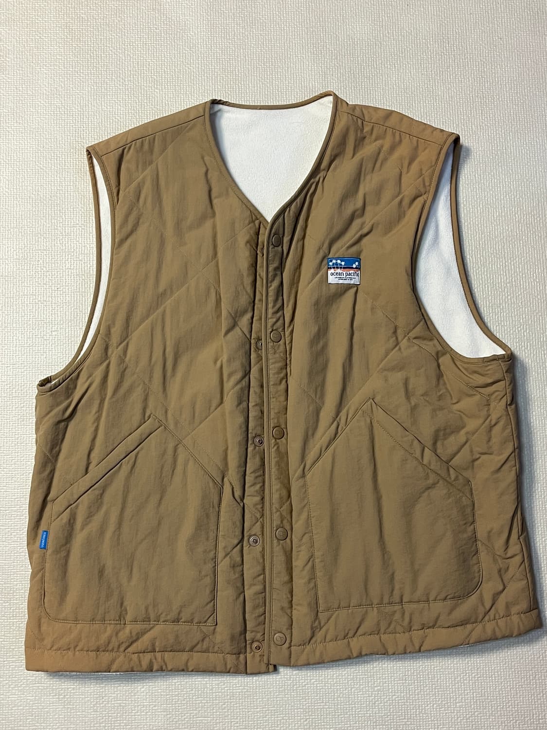 Ocean Pacific 양면조끼 남성 프리사이즈/여성 오버핏 상품이미지1
