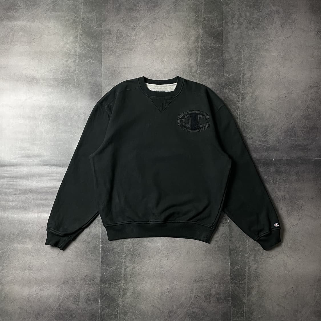 CHAMPION 00s 챔피온 빈티지 블랙 기모 맨투맨 A00545 상품이미지1