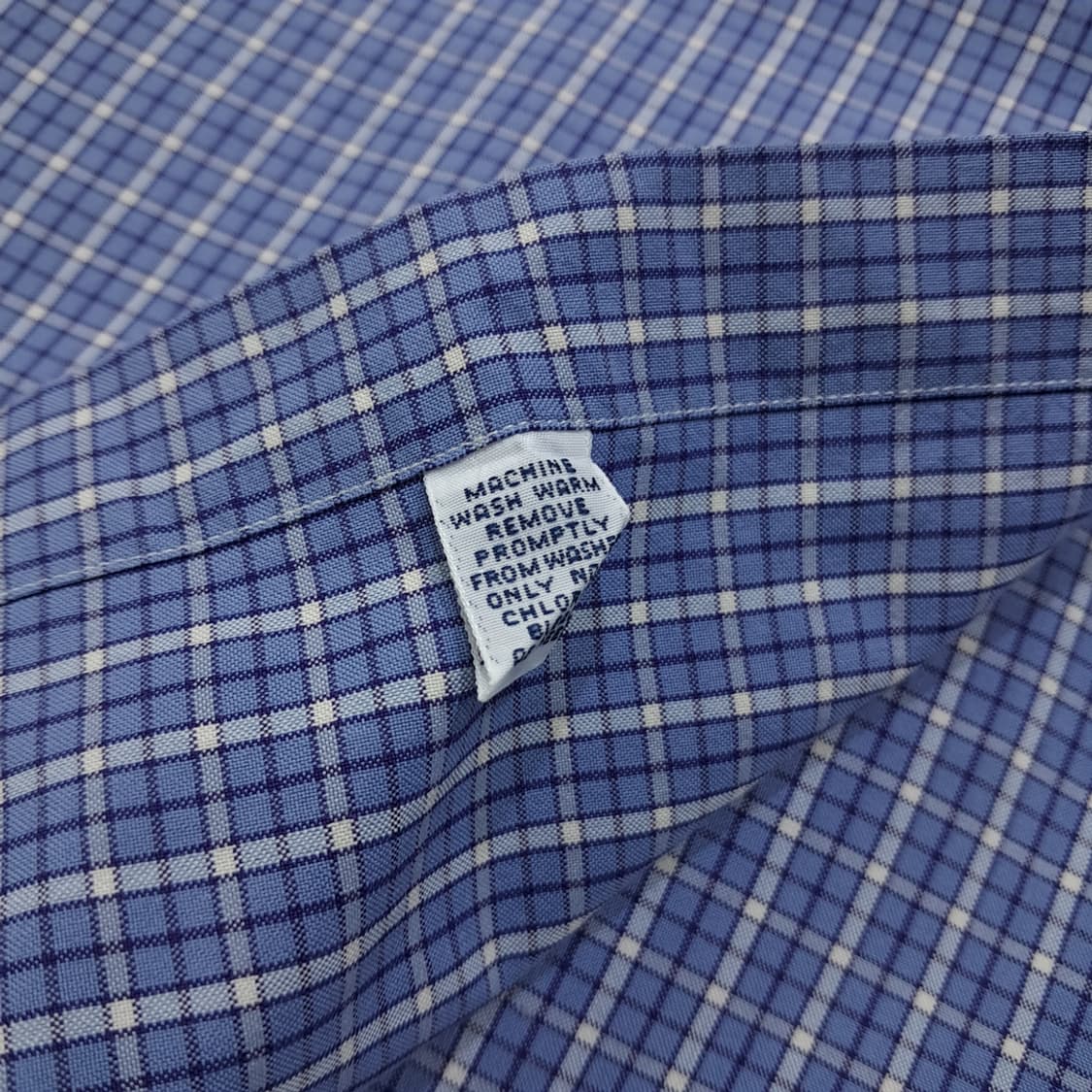 CL259 3XL 폴로 90s 코튼나일론 그래프체크 블루네이비 셔츠남방 상품이미지5