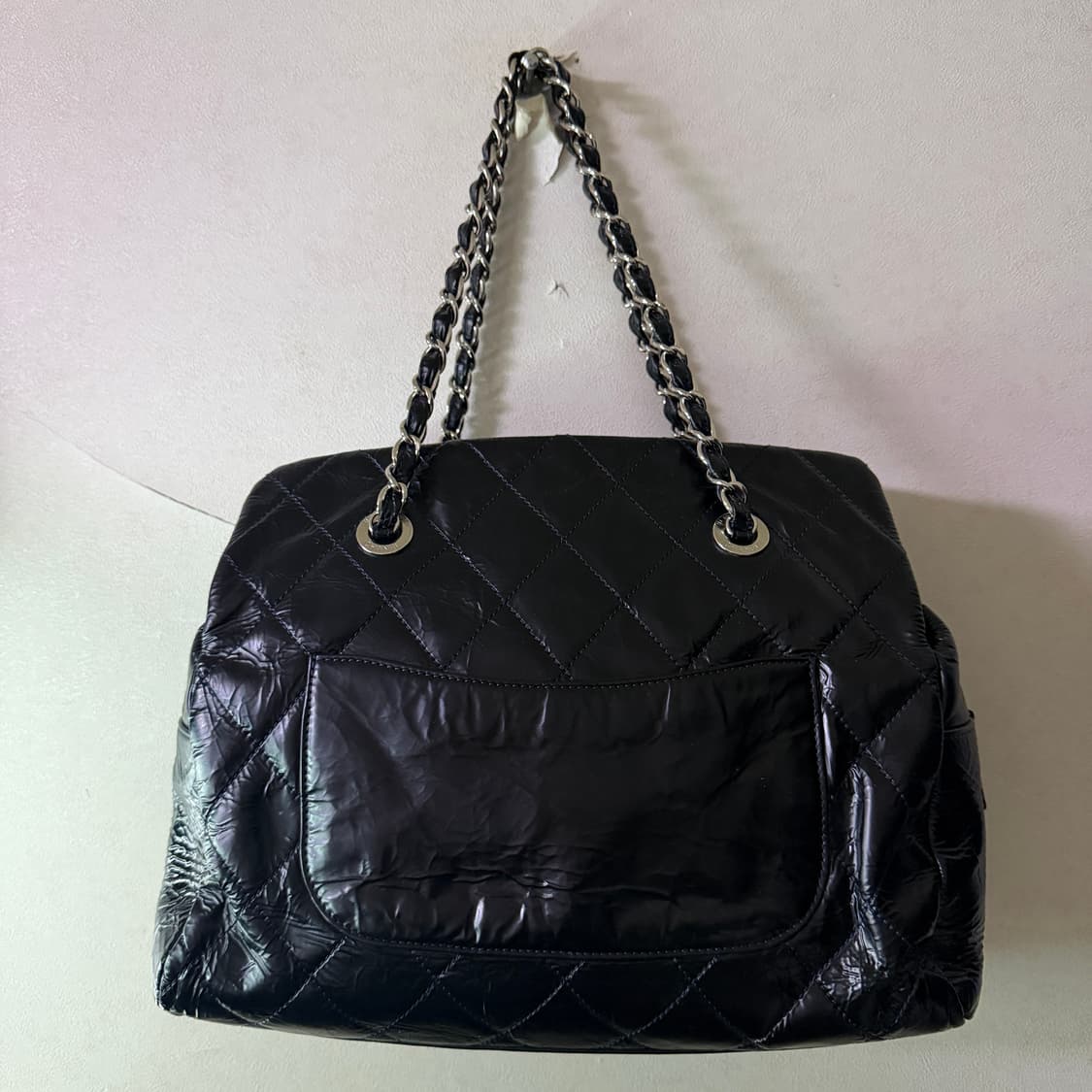 샤넬 마틀라세 빈티지 송아지가죽 숄더백 상품이미지4