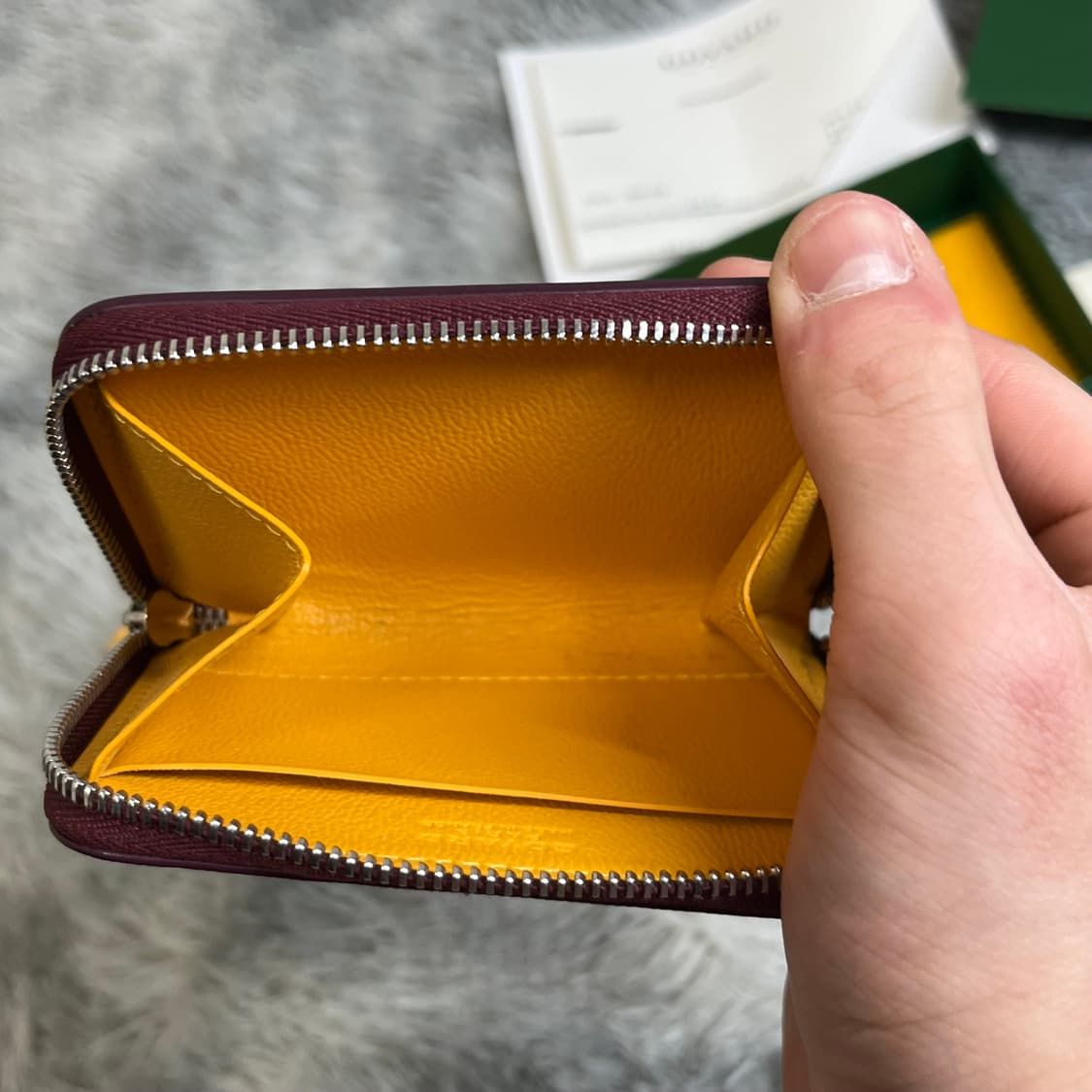 고야드 마티뇽 미니 버건디 급처 상품이미지5