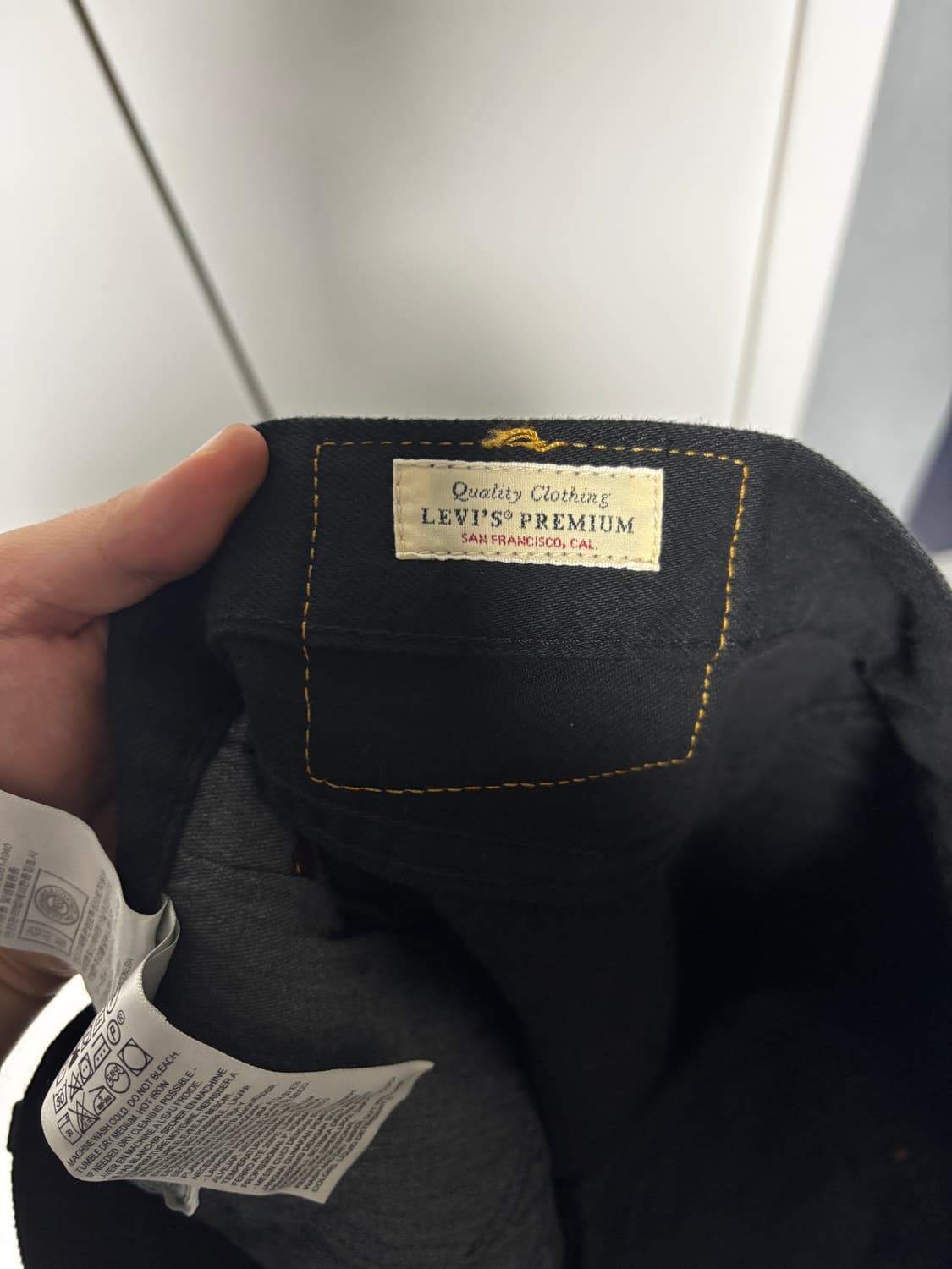 리바이스 501 흑청 데님 청바지 상품이미지4