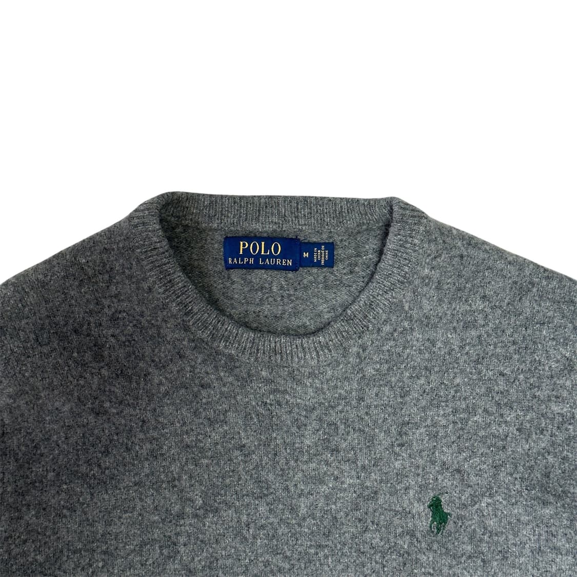 [M] 폴로 라운드넥 울 니트 상품이미지2