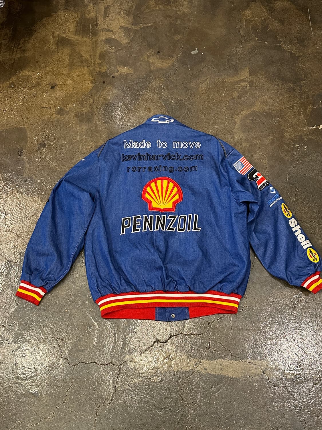 빈티지 레이싱 쉘/페놀 자켓 L 상품이미지2