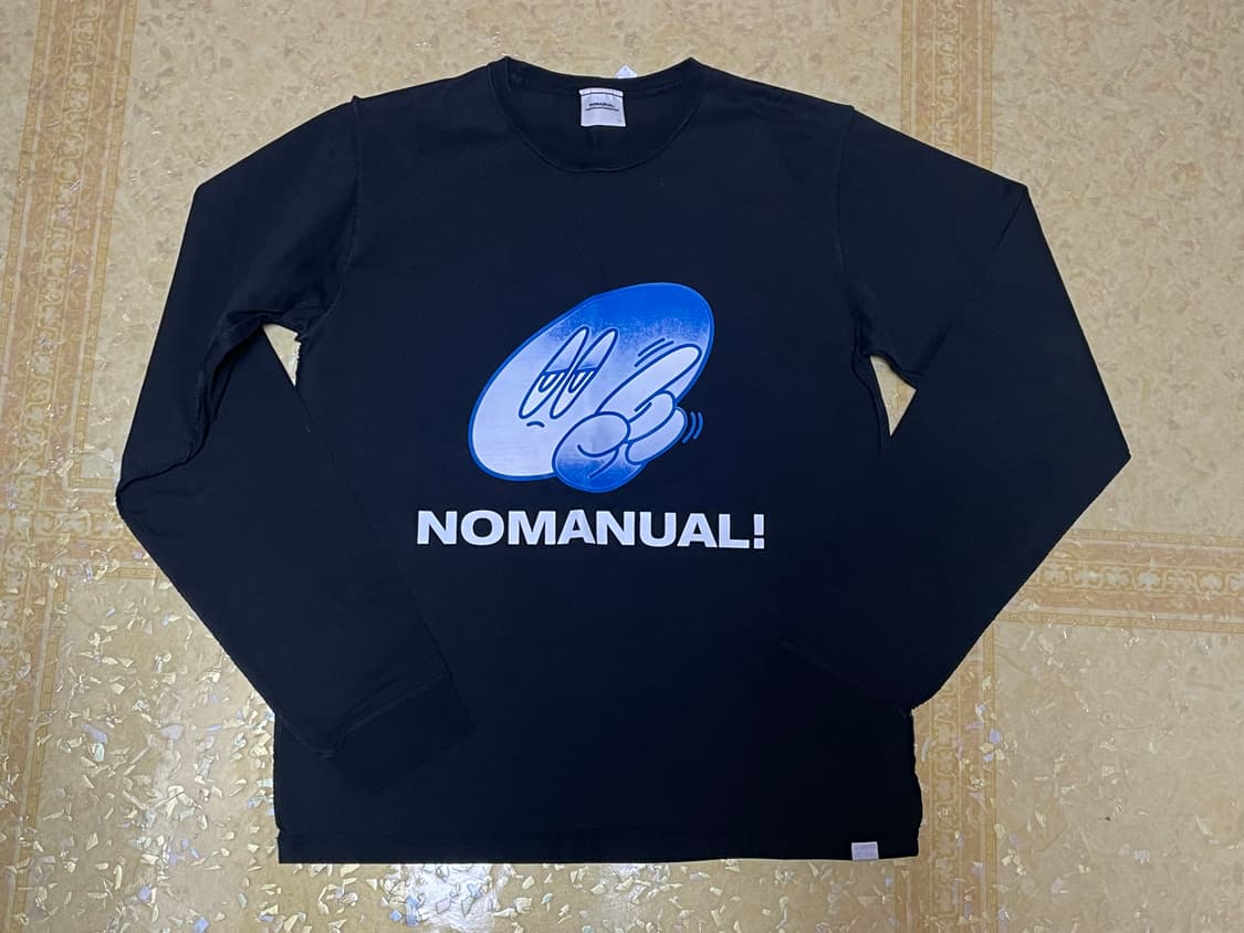 노매뉴얼 프린팅 리버스 디테일 롱슬리브 상품이미지1