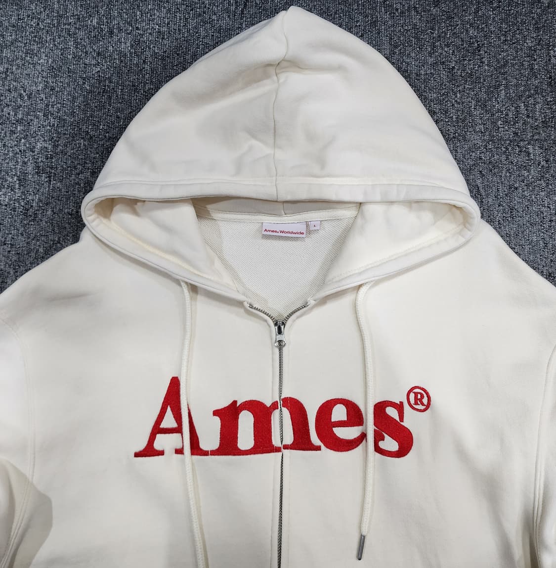 아메스 월드와이드 베이직로고 투웨이 후드집업 L 상품이미지3