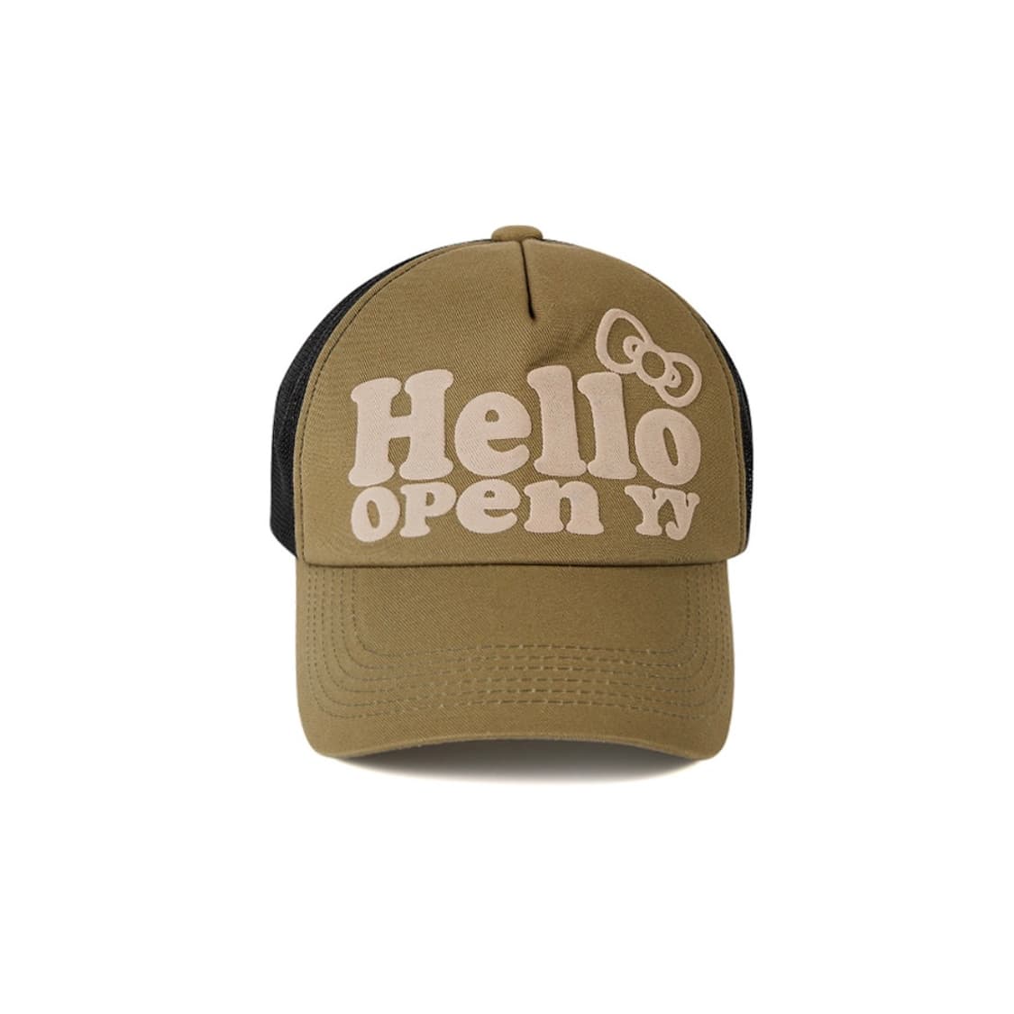 HELLO KITTY X YY HELLO TRUCKER CAP, KHAK 상품이미지1
