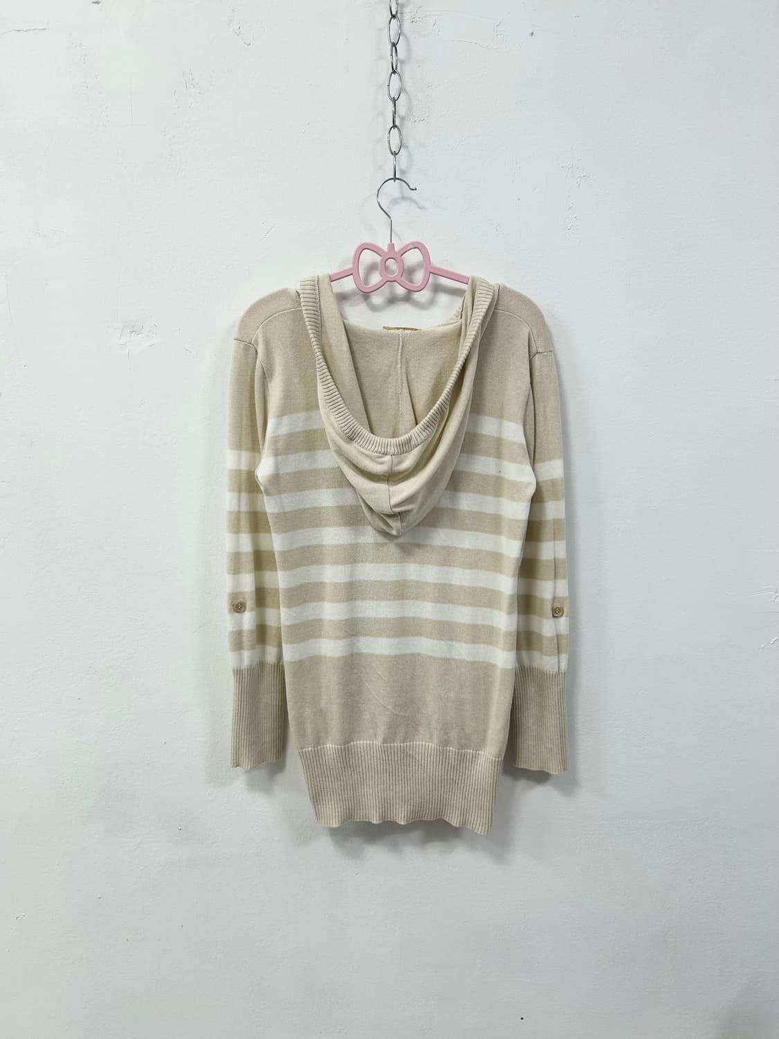 [KATHARINE ROSS] 갸루 y2k 로걀 스트라이프 후드 롱슬리브 상품이미지4