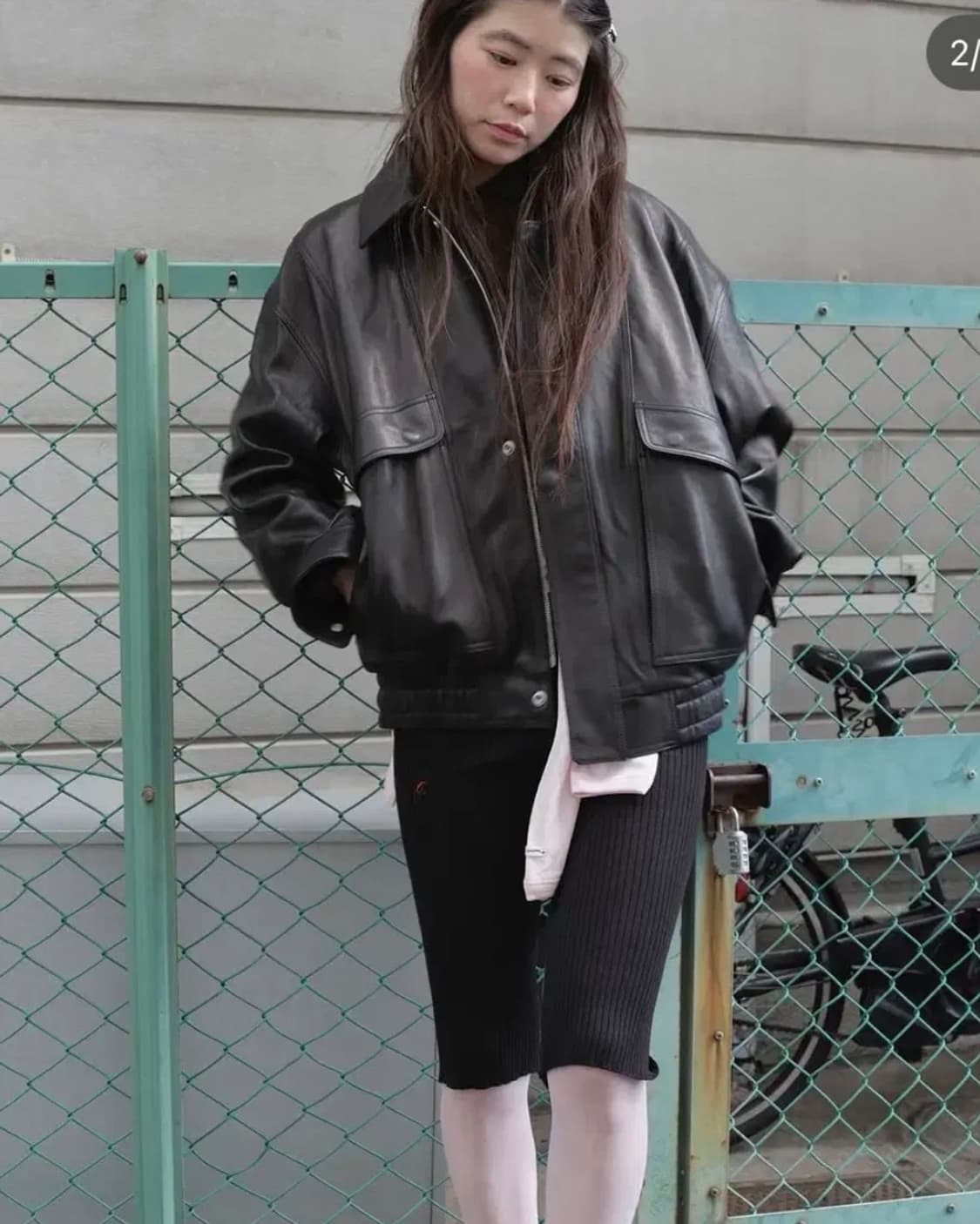 캐롤쇼페 대디레더자켓 누빔안감버전  상품이미지1