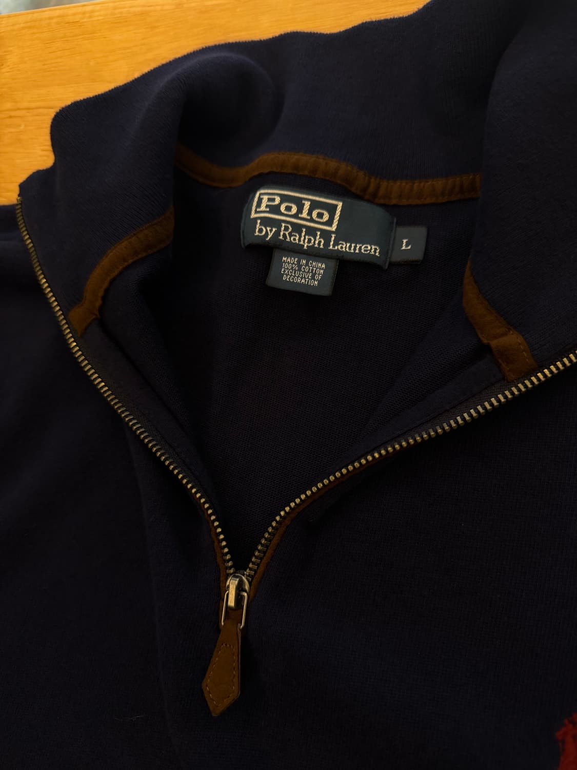 폴로 랄프로렌 네이비 하프짚업 상품이미지3