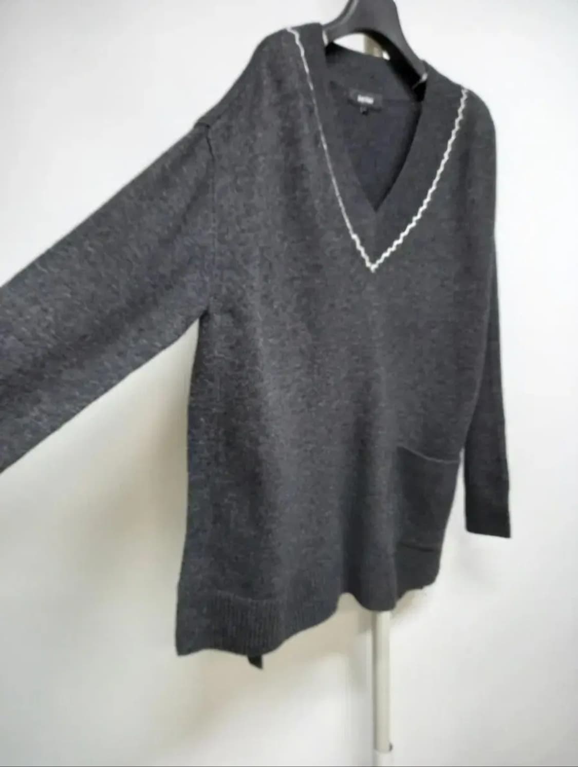 새 세컨플로어 캐시미어 블랜 롱 니트 55~77 상품이미지4