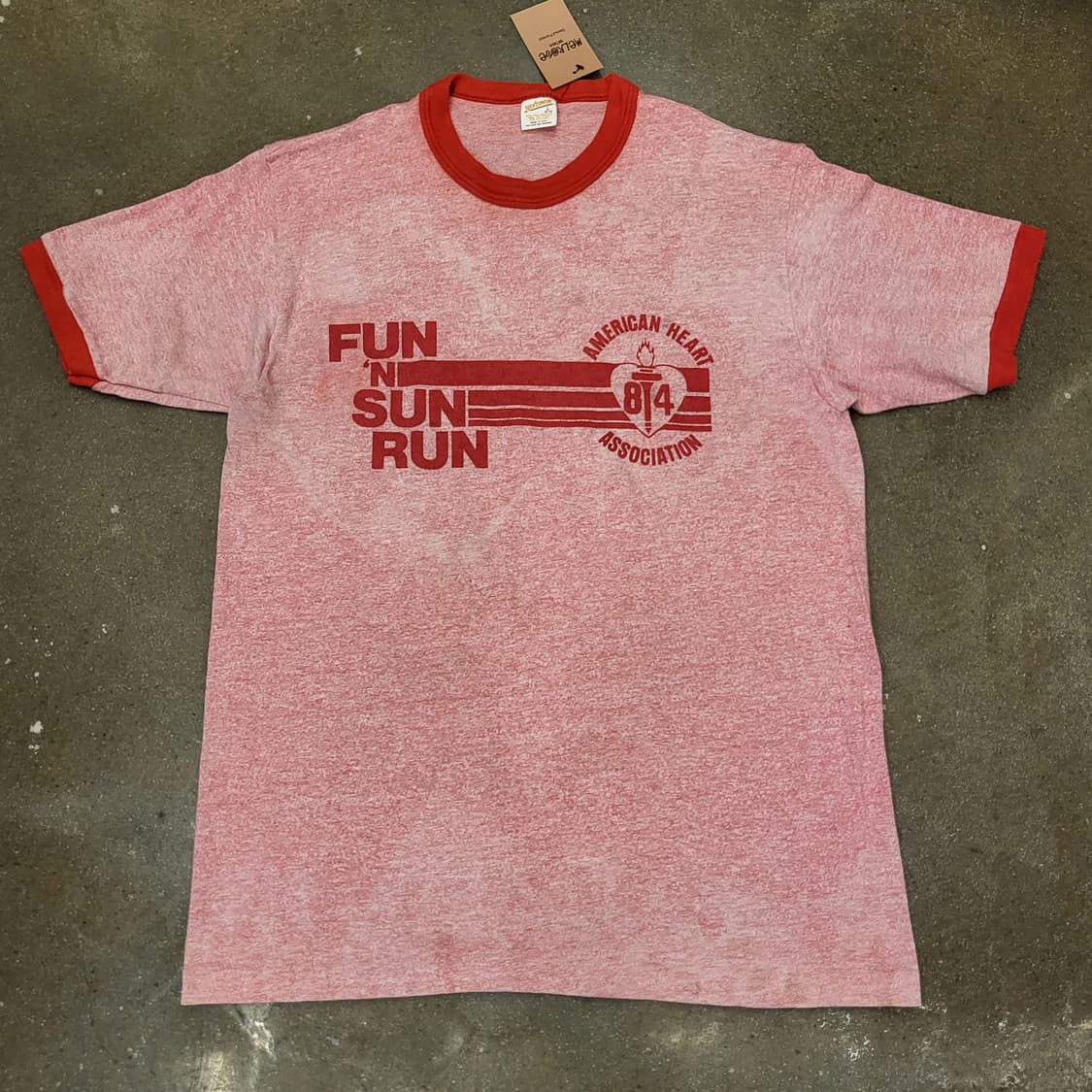 80s Made in USA 싱글스티치 링거티 반팔 티셔츠 상품이미지1