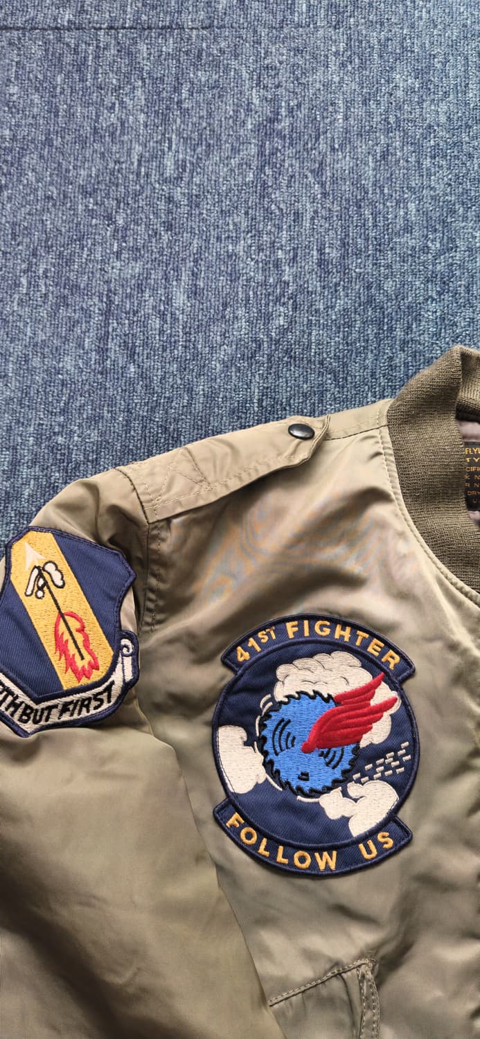 U.S. AIR FORCE 항공 점퍼 봄버 자켓 S 상품이미지6