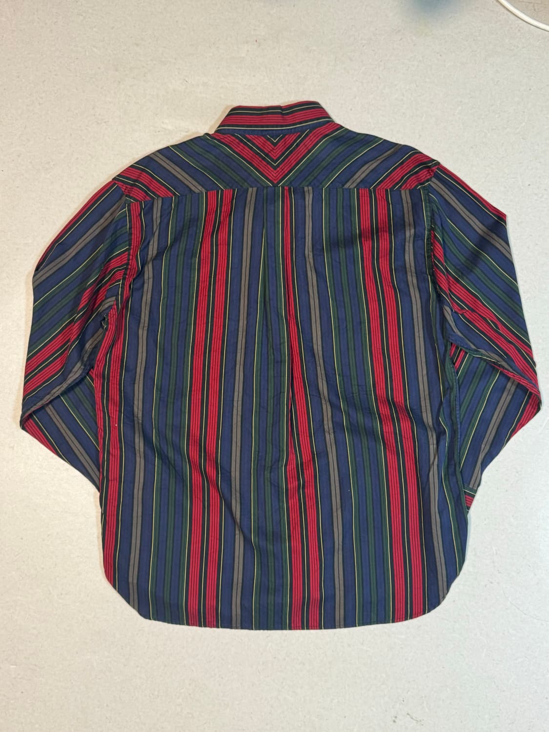 타미힐피거 빈티지 멀티 컬러 스트라이프 셔츠 L 상품이미지2