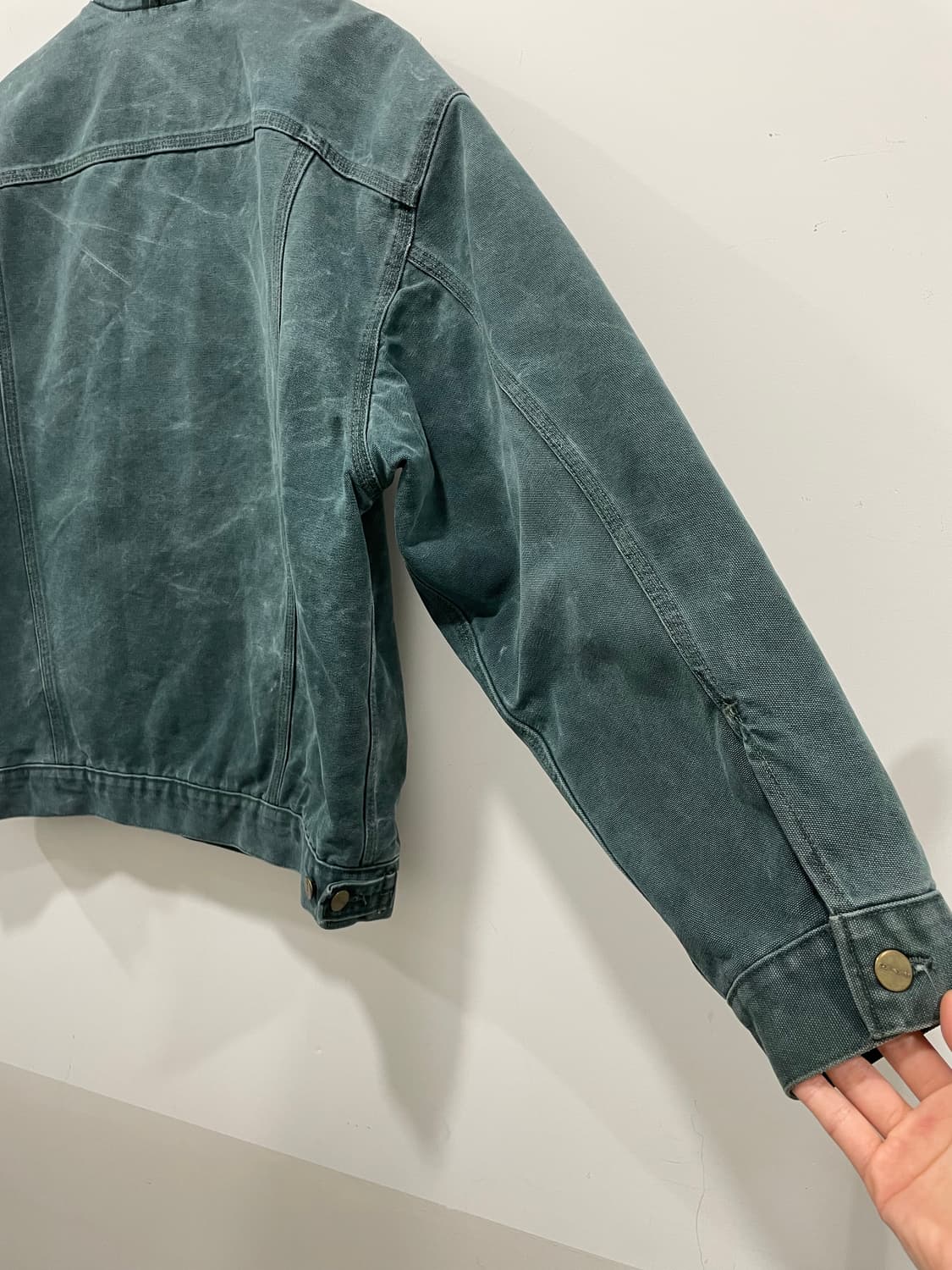 90’s USA Carhartt 칼하트 블랭킷 샌드스톤 트러커 자켓 상품이미지9