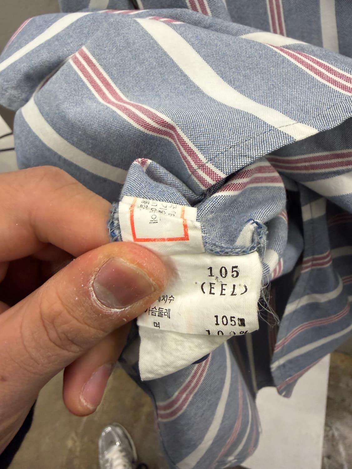 Wrangler 스트라이프 남방 셔츠 105 상품이미지6