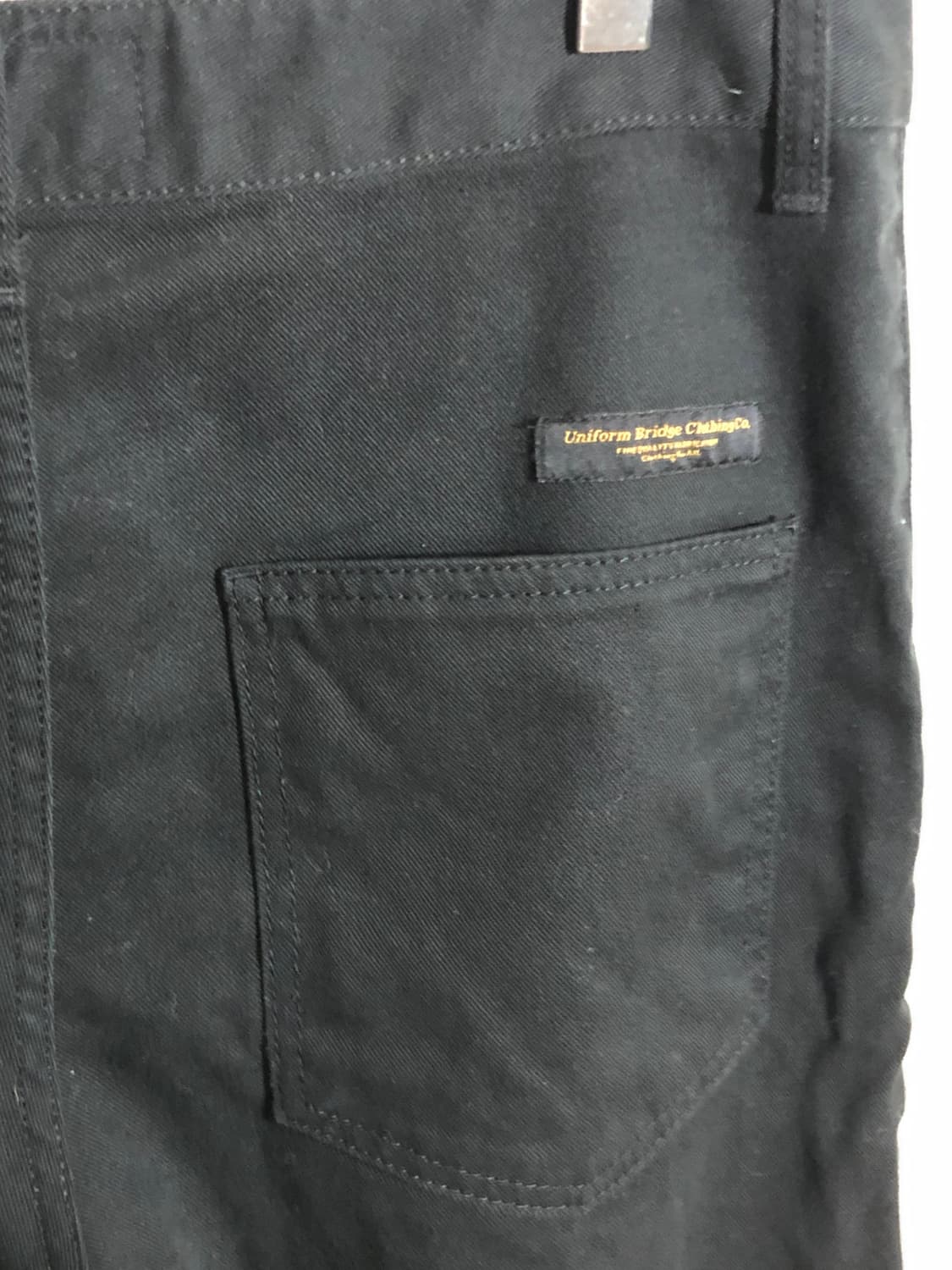 유니폼 브릿지 퍼티크 포인트 블랙 코튼 팬츠 면바지 상품이미지6