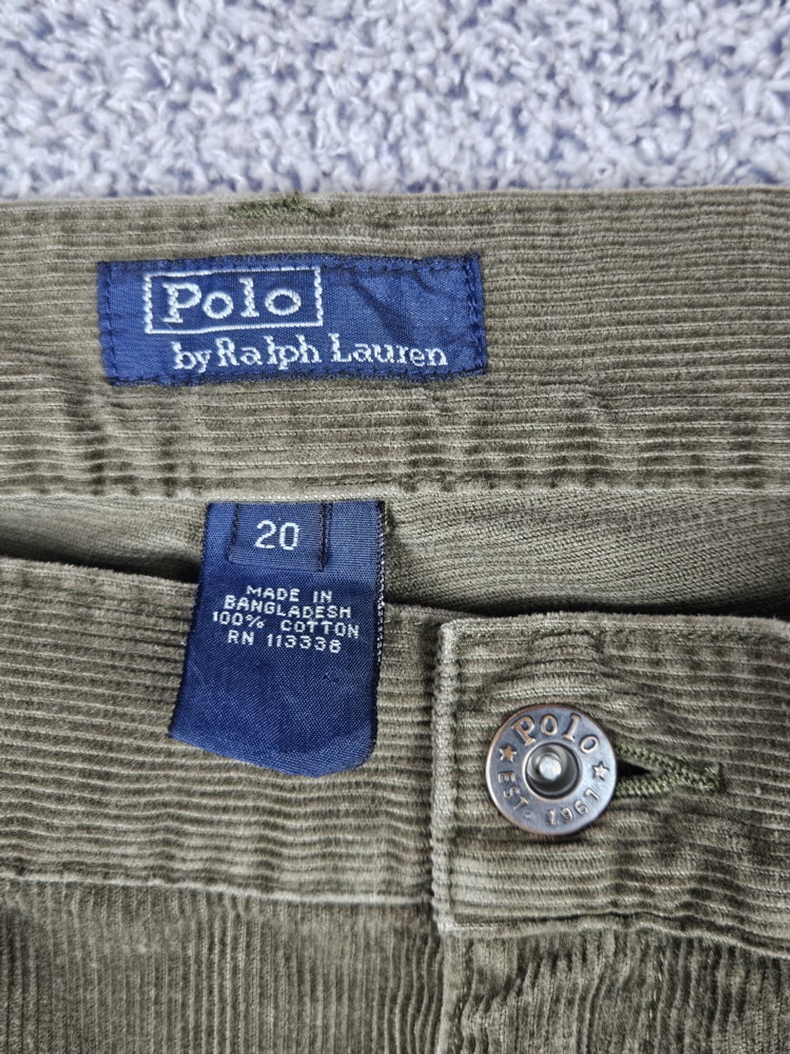 폴로랄프로렌 클래식 코튼 코듀로이 팬츠 ( 30" ) / 10295 상품이미지8