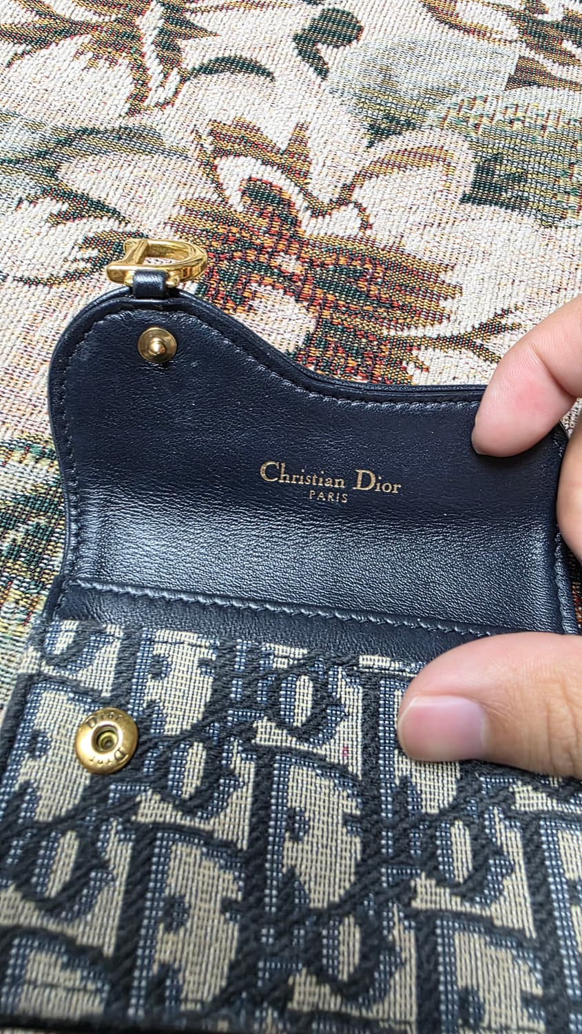 디올 오블리크 새들 카드지갑 상품이미지6