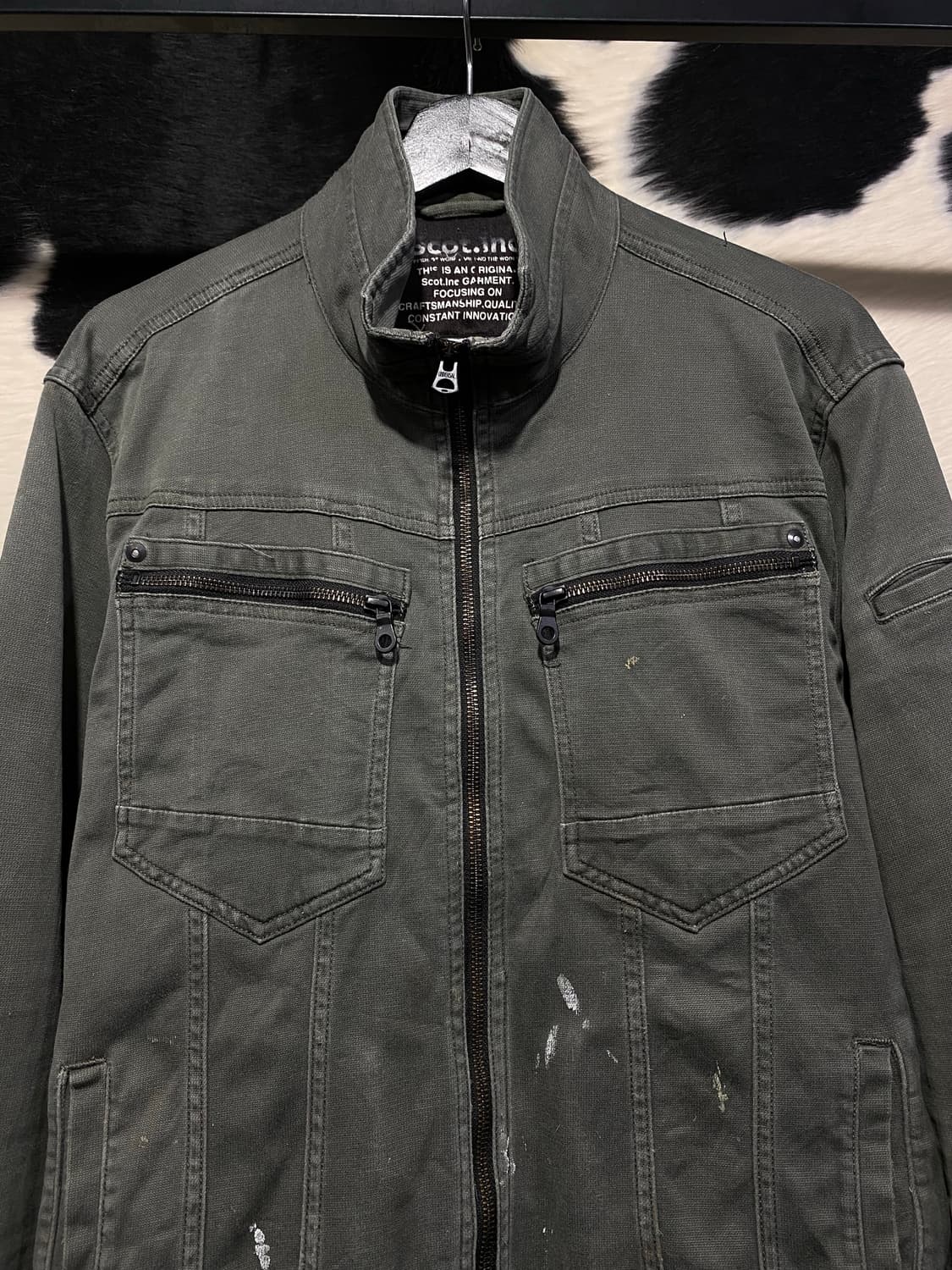 Scot.inc y2k 지퍼 디테일 하프넥 자켓 상품이미지3