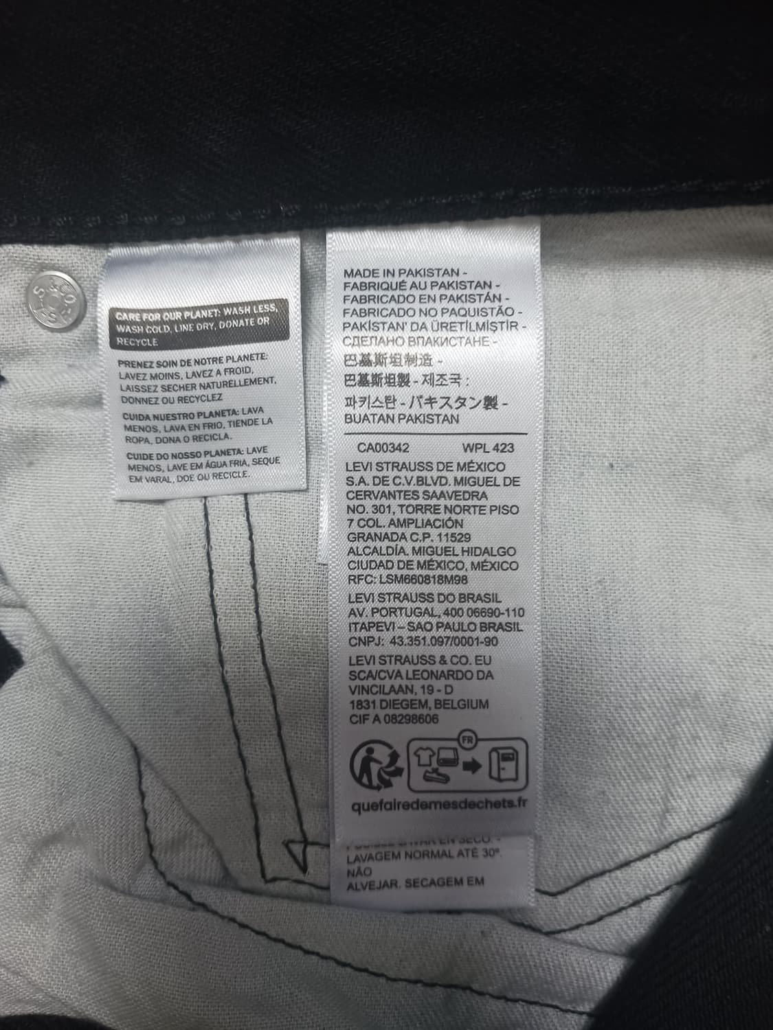 [34] 리바이스 555 96 릴렉스 스트레이트 블랙진 청바지 상품이미지10