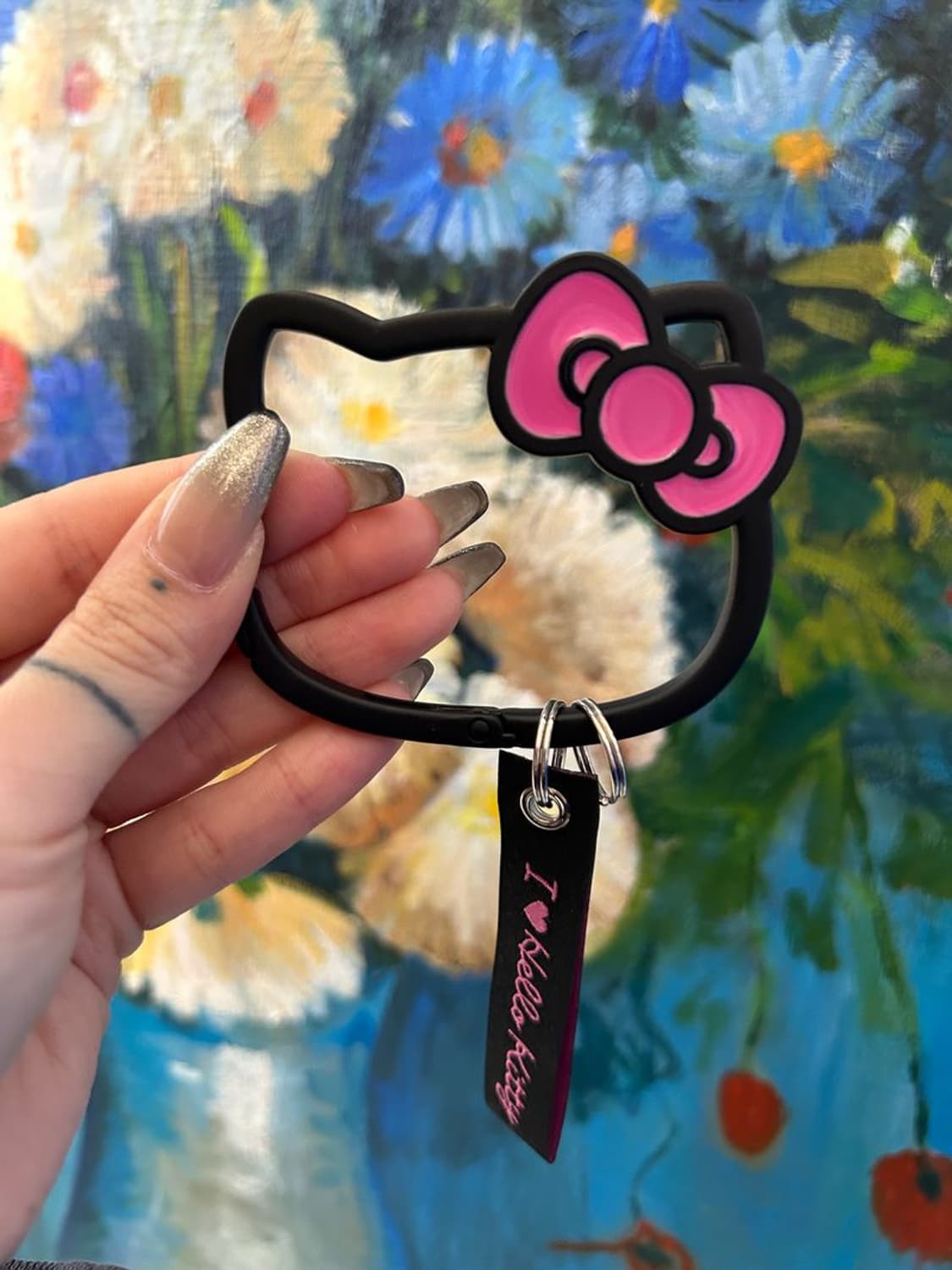 HELLO KITTY FACE CARABINER 헬로 키티 얼굴 카라비나 상품이미지1