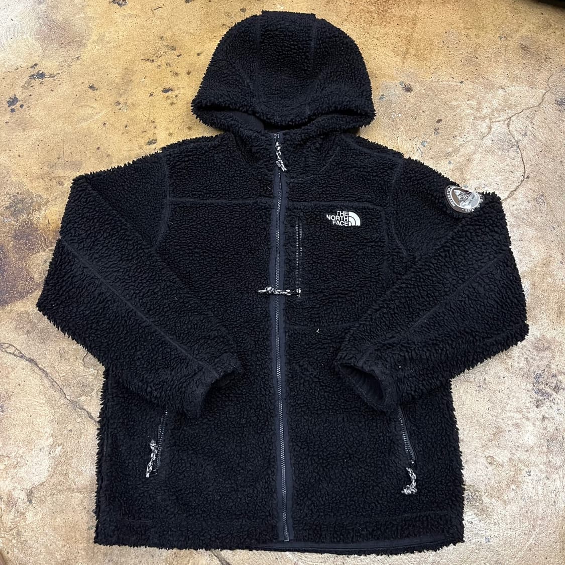 [정품/160] 노스페이스 키즈 후드 플리스 블랙 b15 상품이미지2