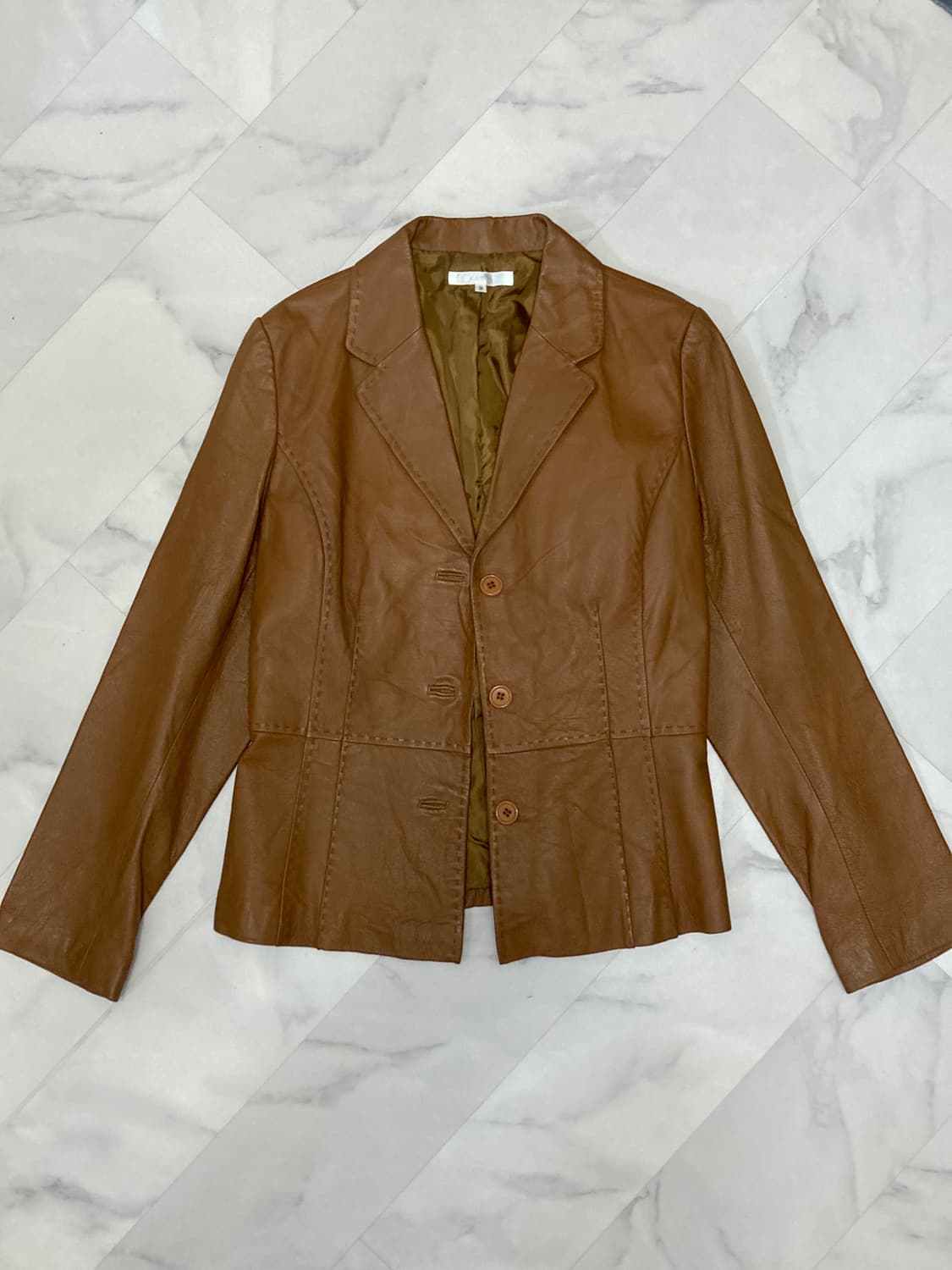 Japan vintage 여성 가죽 자켓 상품이미지1