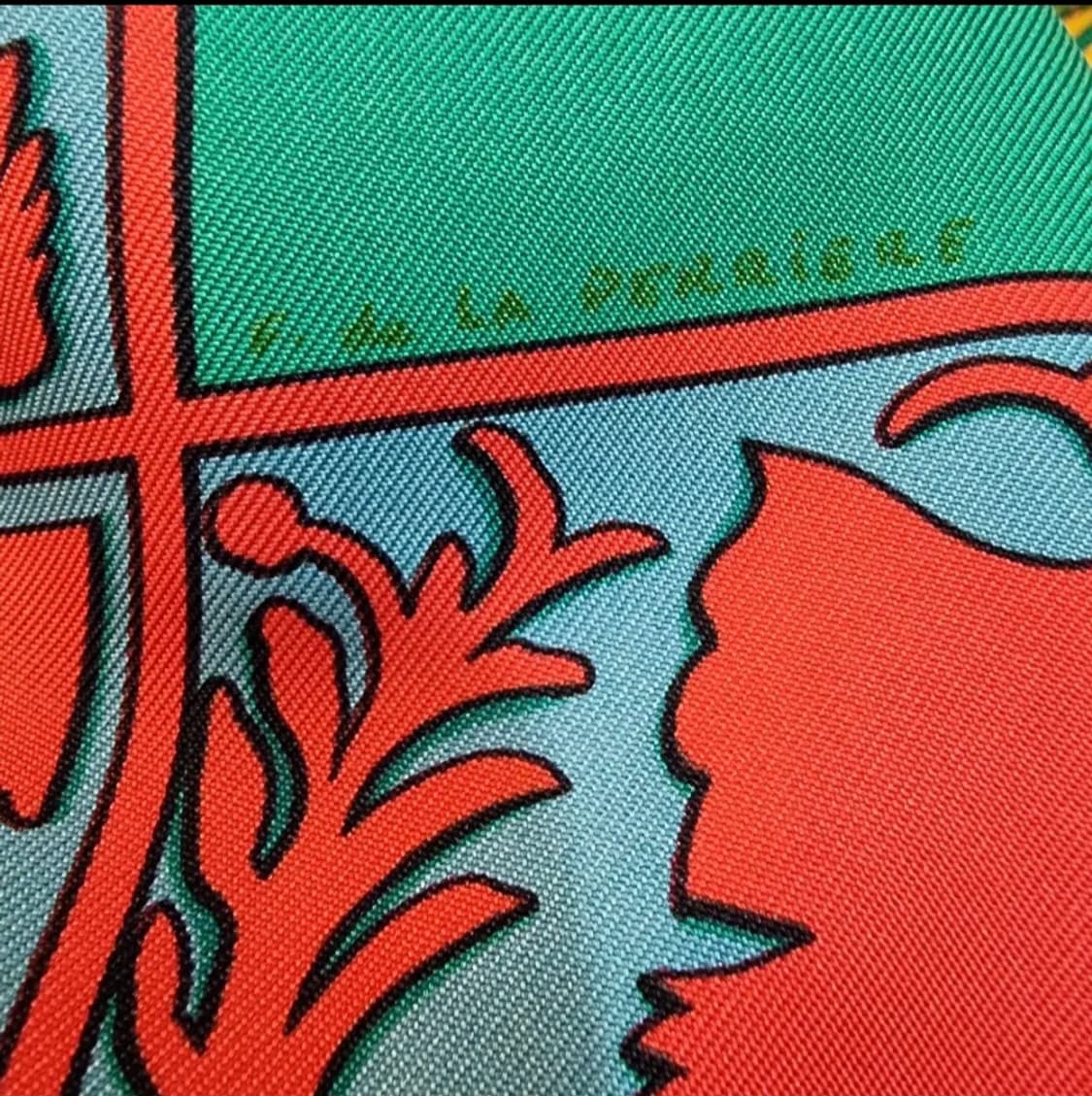 에르메스 카레 90 Early America 실크 스카프 상품이미지2