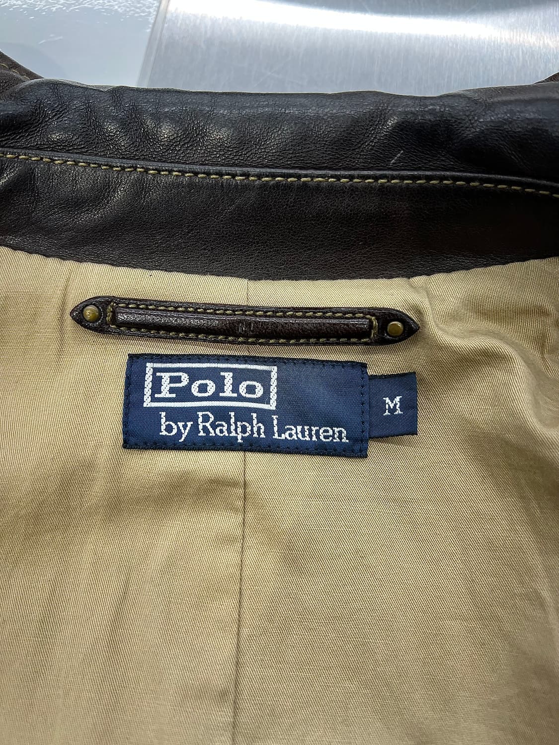 폴로 랄프로렌 브라운 맥스 웰 쉽 레더 블루종 자켓 상품이미지8