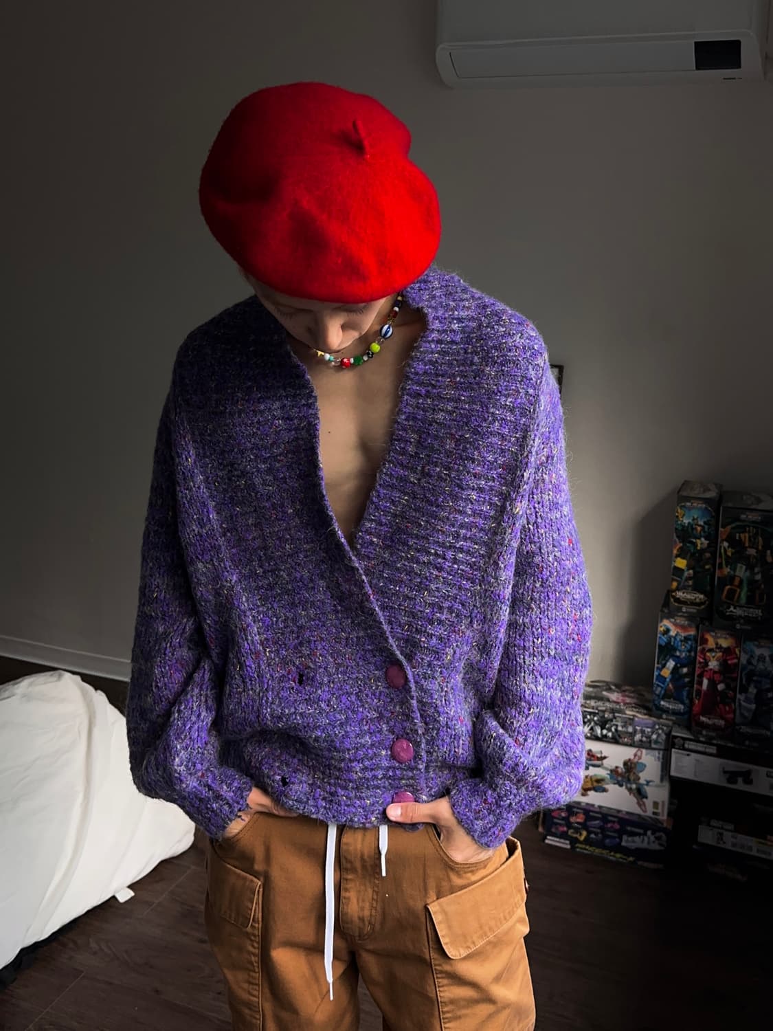 Maria Pia 더블 브레스티드 보카시 카디건 상품이미지5